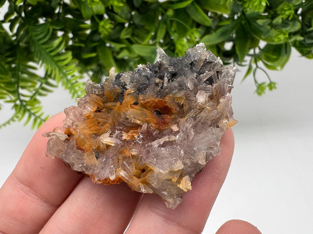 Bulgarian Quartz Mineral Specimen: Iron Oxide Limonite Inclusion
