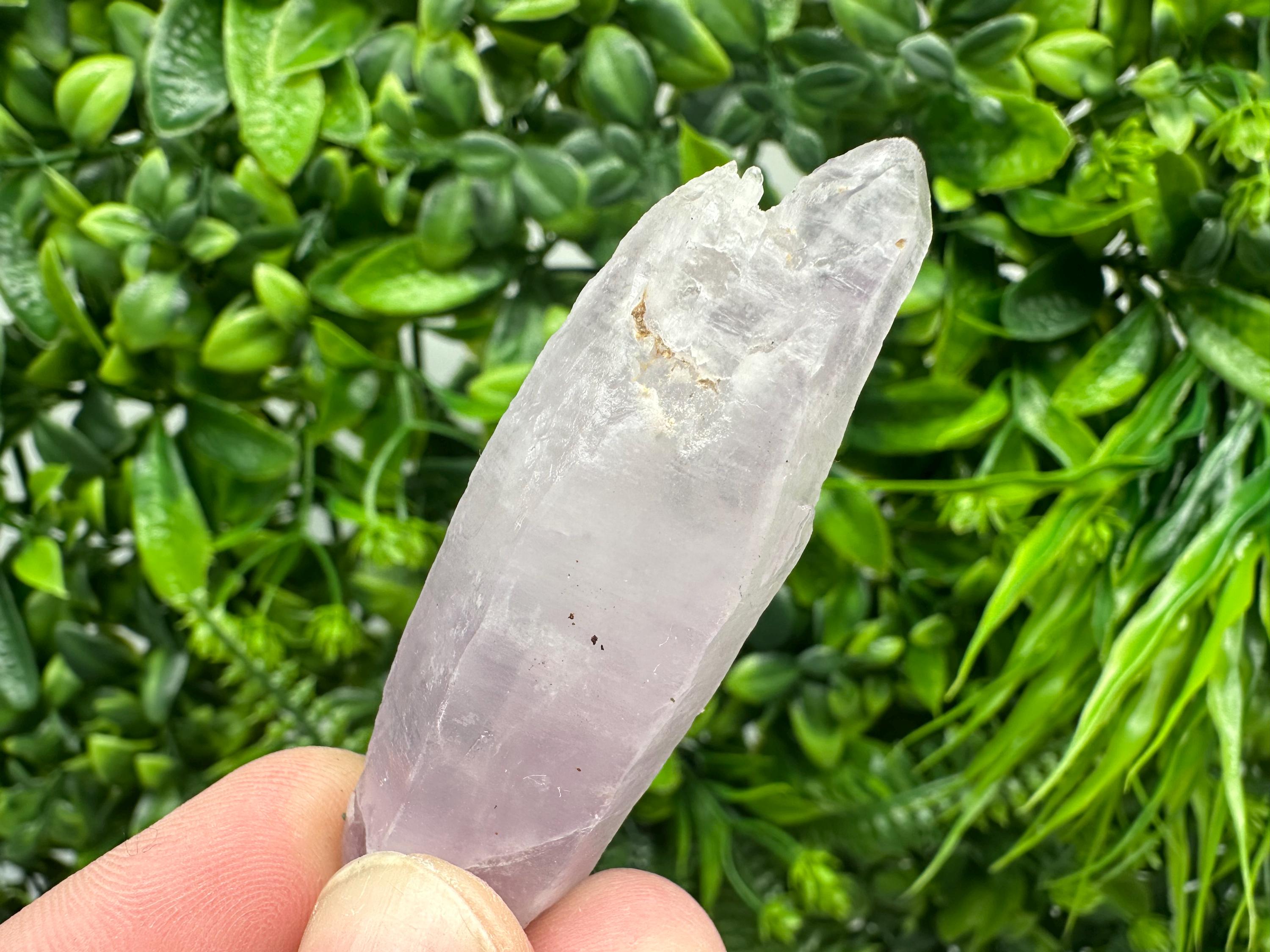 Amethyst Phantom Quartz Crystal: Chalcedony Chlorite Inclusions, Bulgaria