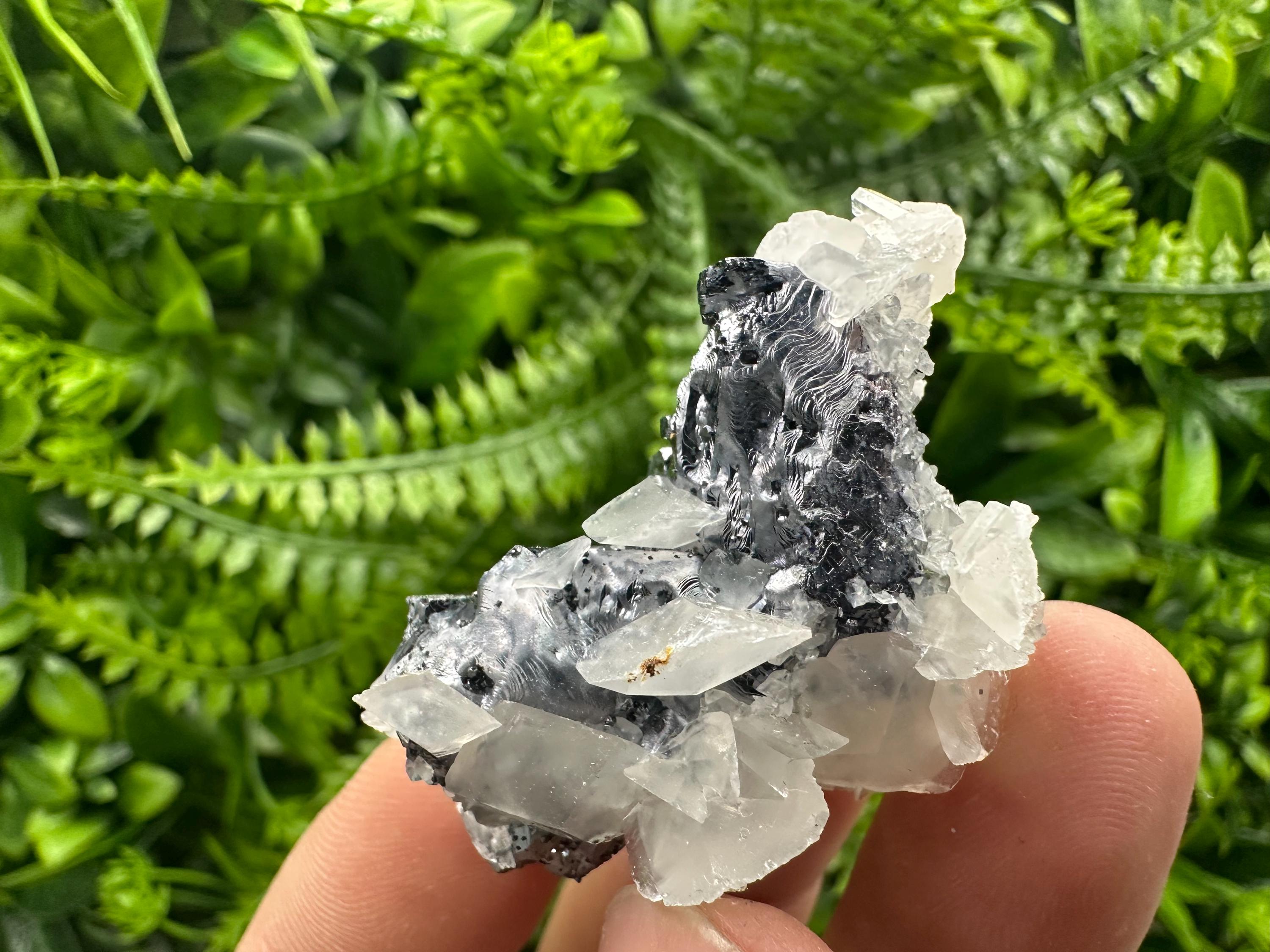 Quartz Galena Calcite Specimen: Borieva Mine, Bulgaria