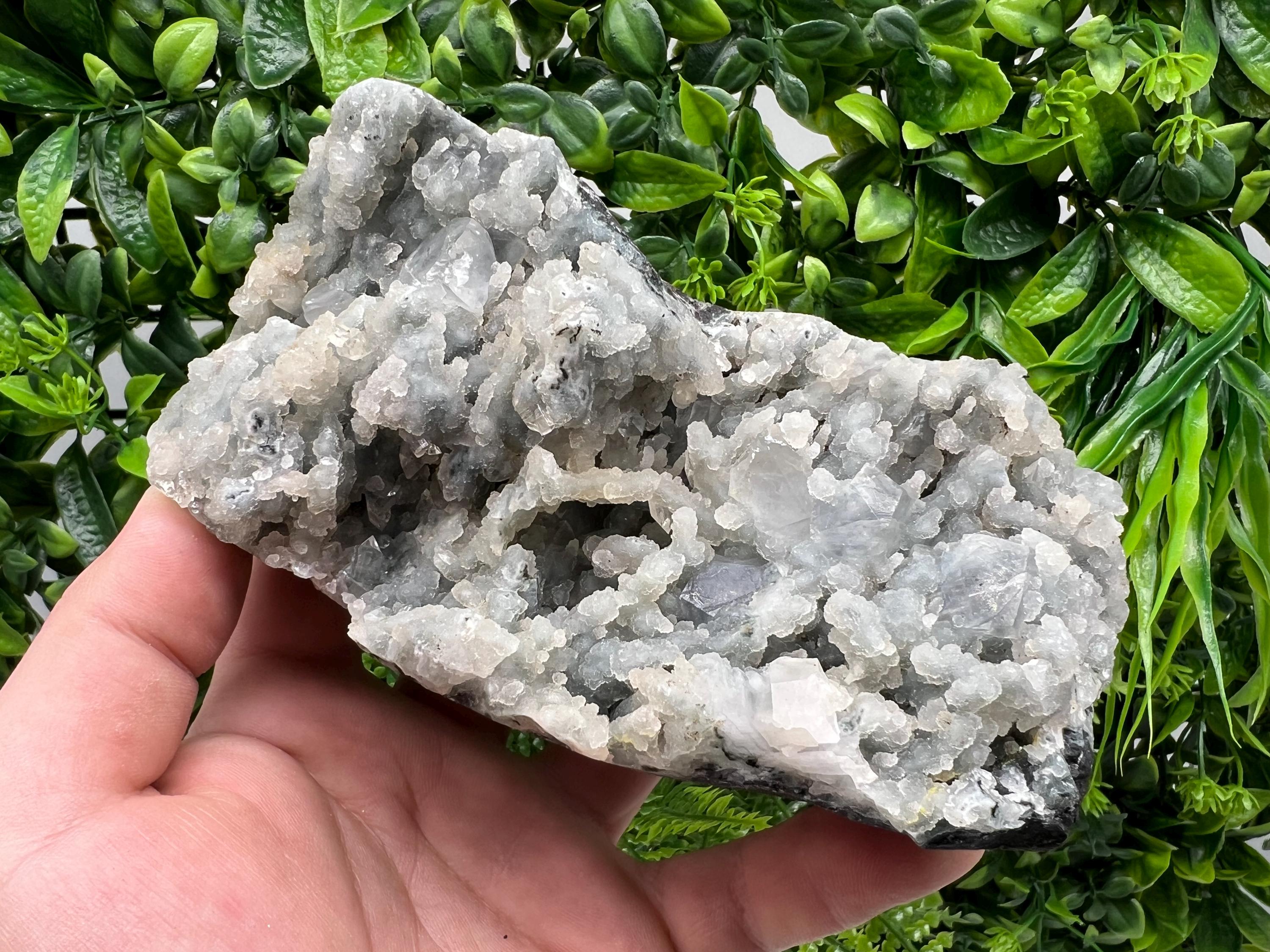 Natural Chalcedony Specimen: India Crystal Mineral Collection, Home Decor