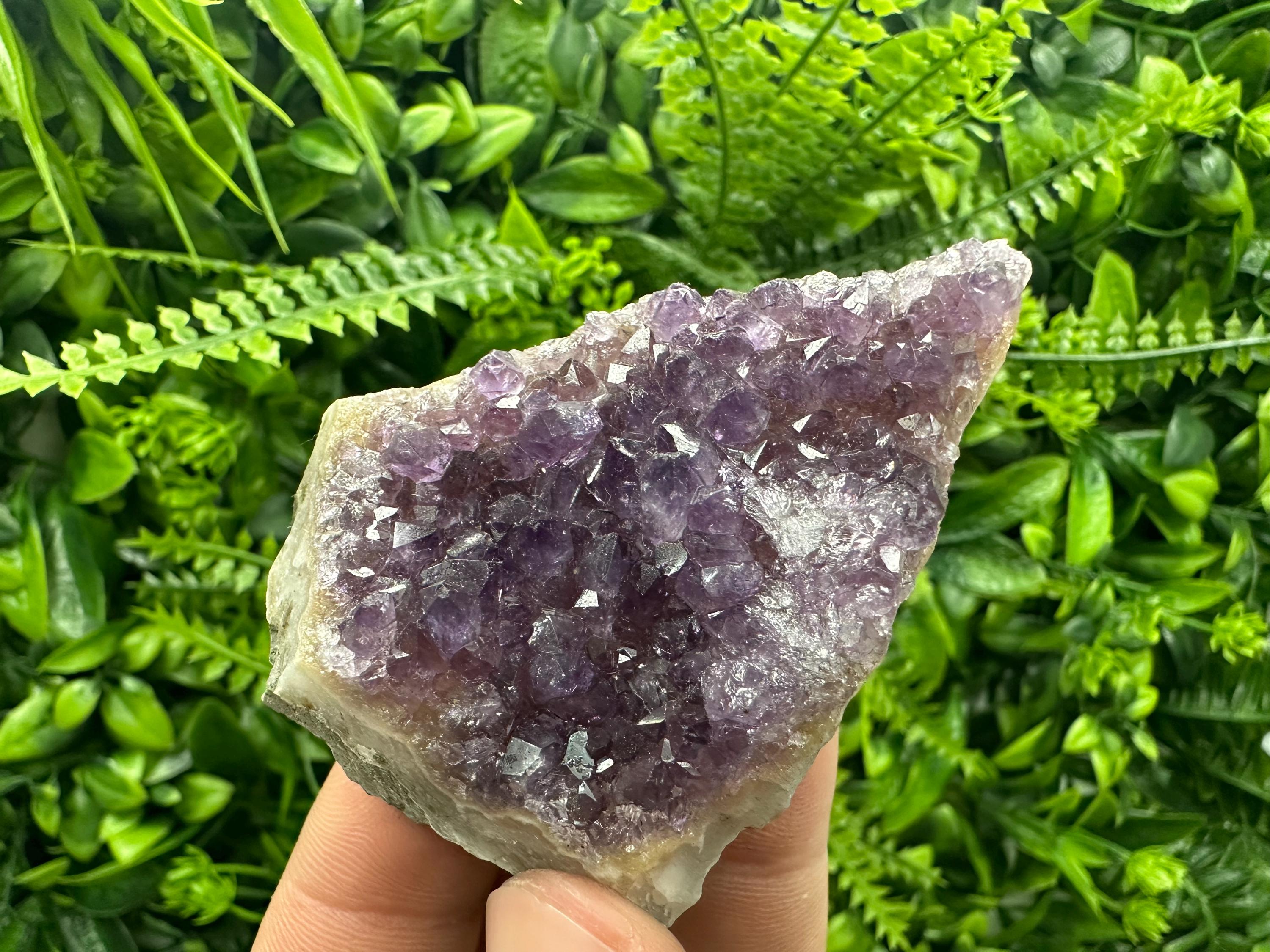 Purple Amethyst Crystal from Uruguay: Natural Home Decor (7/6/3)