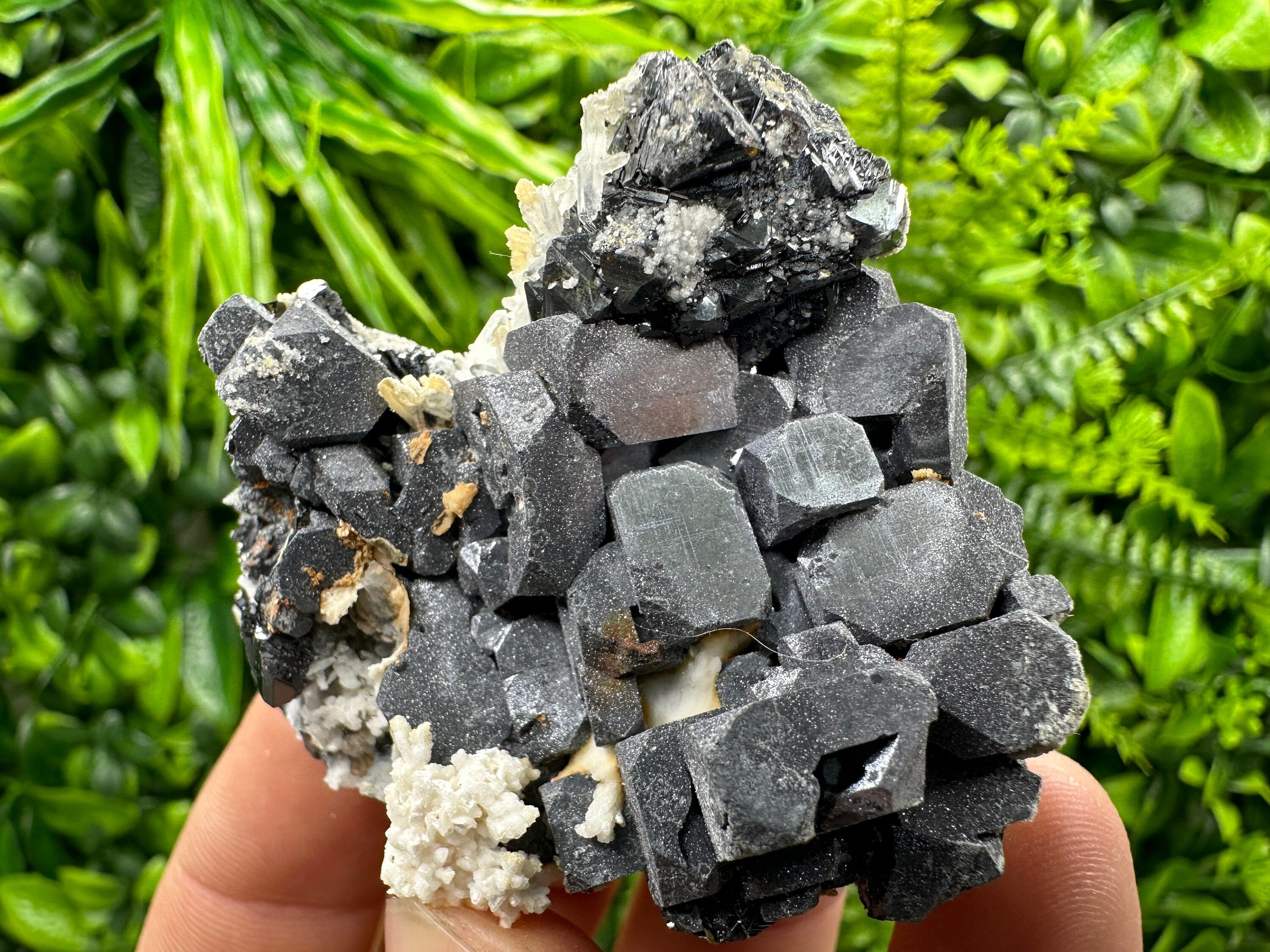 Galena Sphalerite Calcite Cluster: Natural Mineral Home Decor