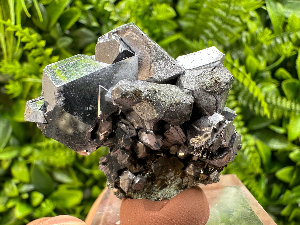 Shiny Galena Cluster: Natural Mineral Souvenir from Madan, Bulgaria