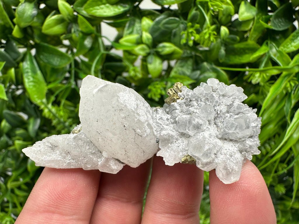 Chalcopyrite on Quartz, Bulgaria Mineral Specimen, Home Decor Stone