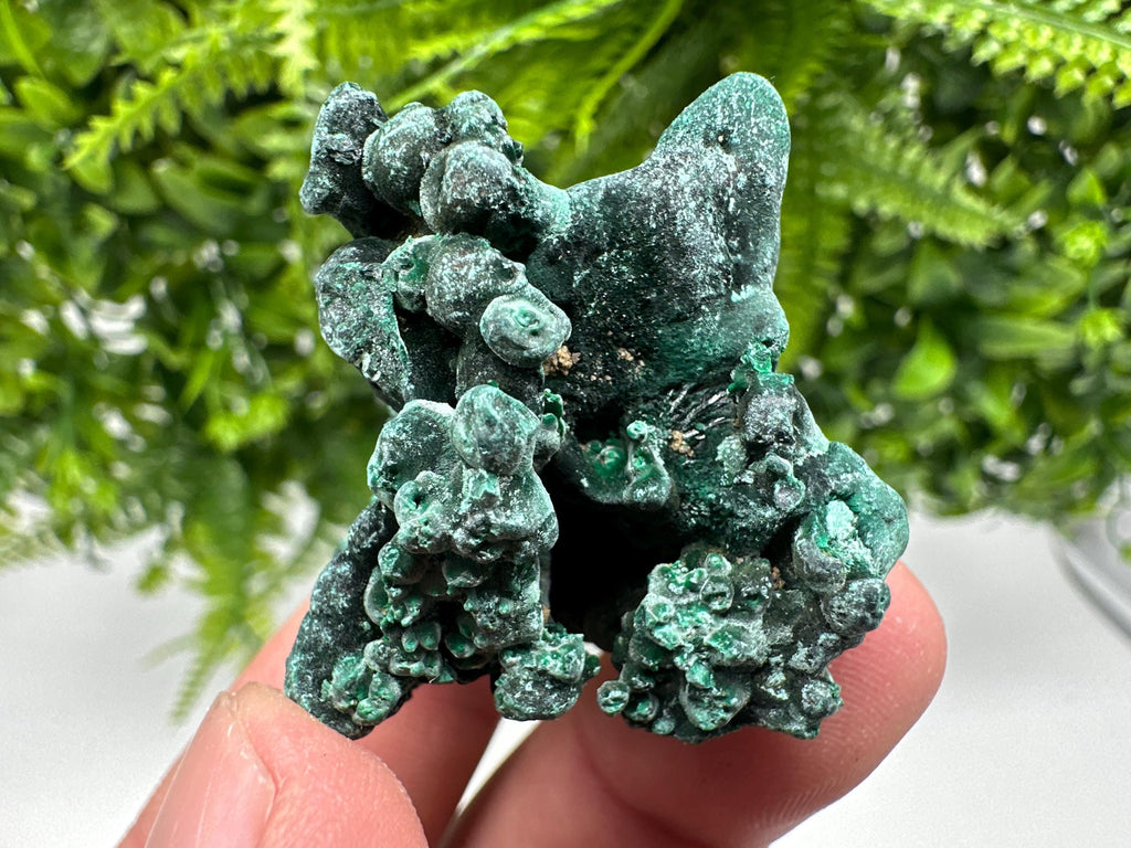 Congo Malachite Crystal Specimen, Polished Green Stone