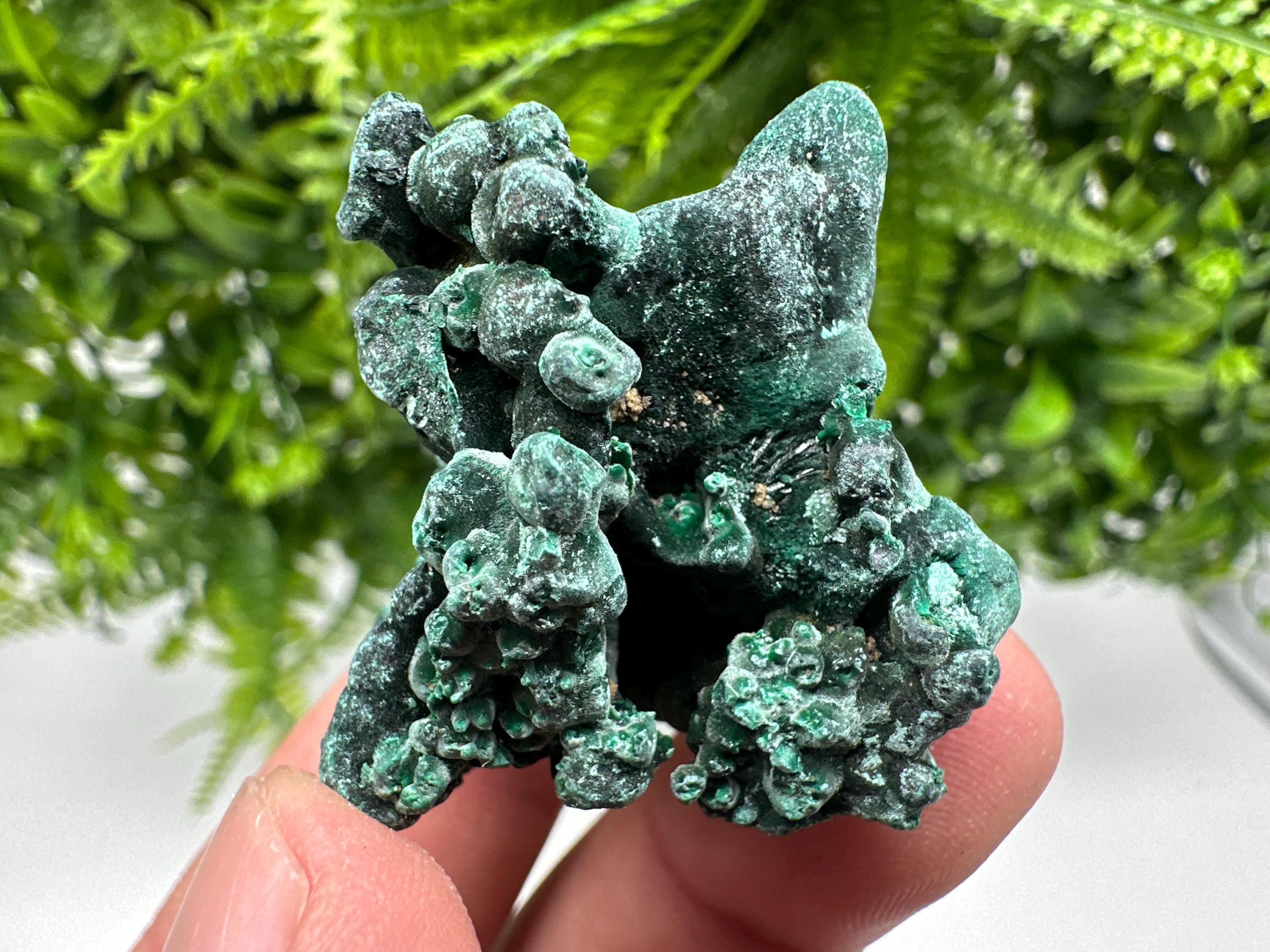 Congo Malachite Crystal Specimen, Polished Green Stone