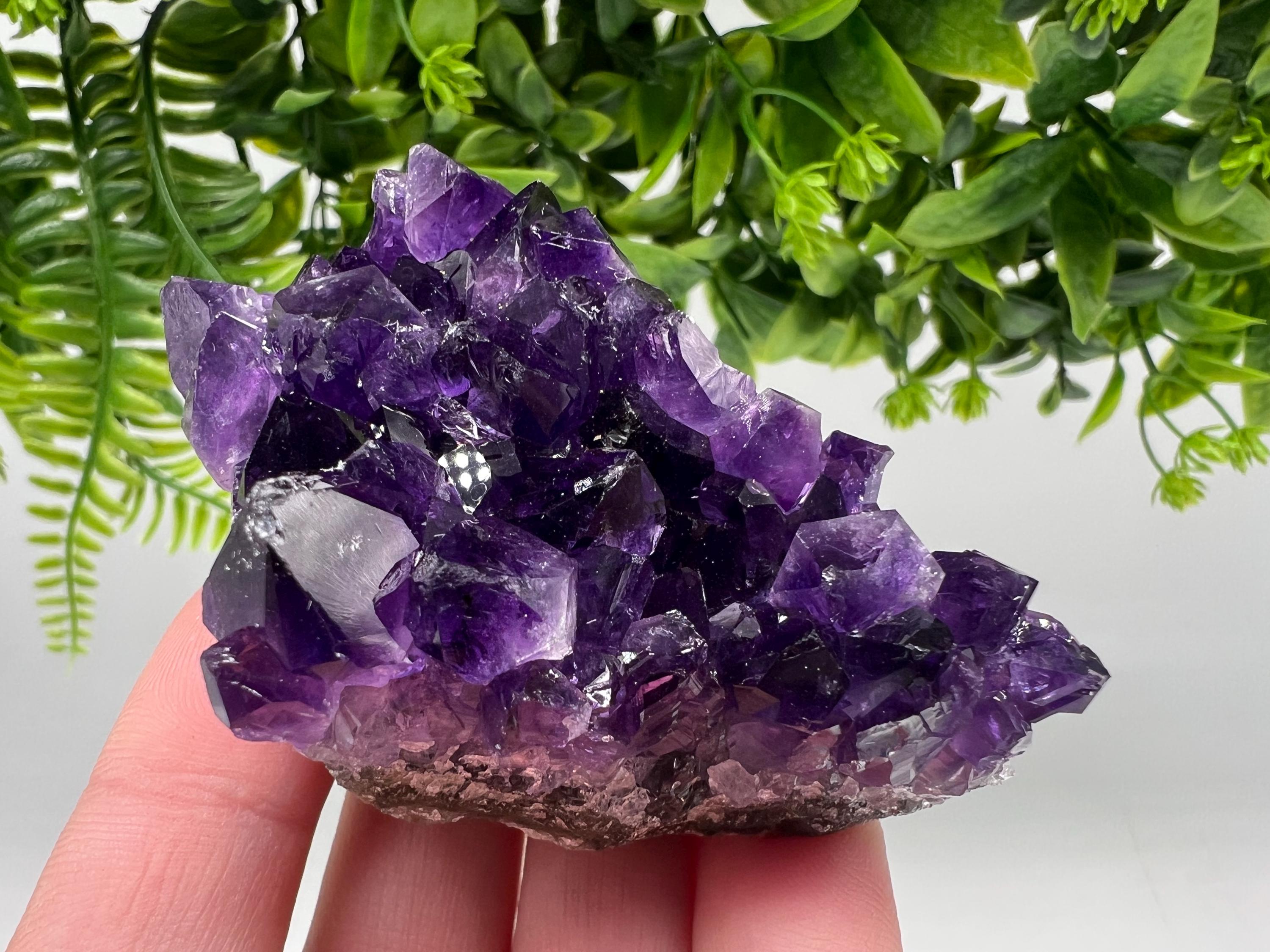 Uruguay Amethyst Crystal: Purple Quartz Home Decor, Energy Stone