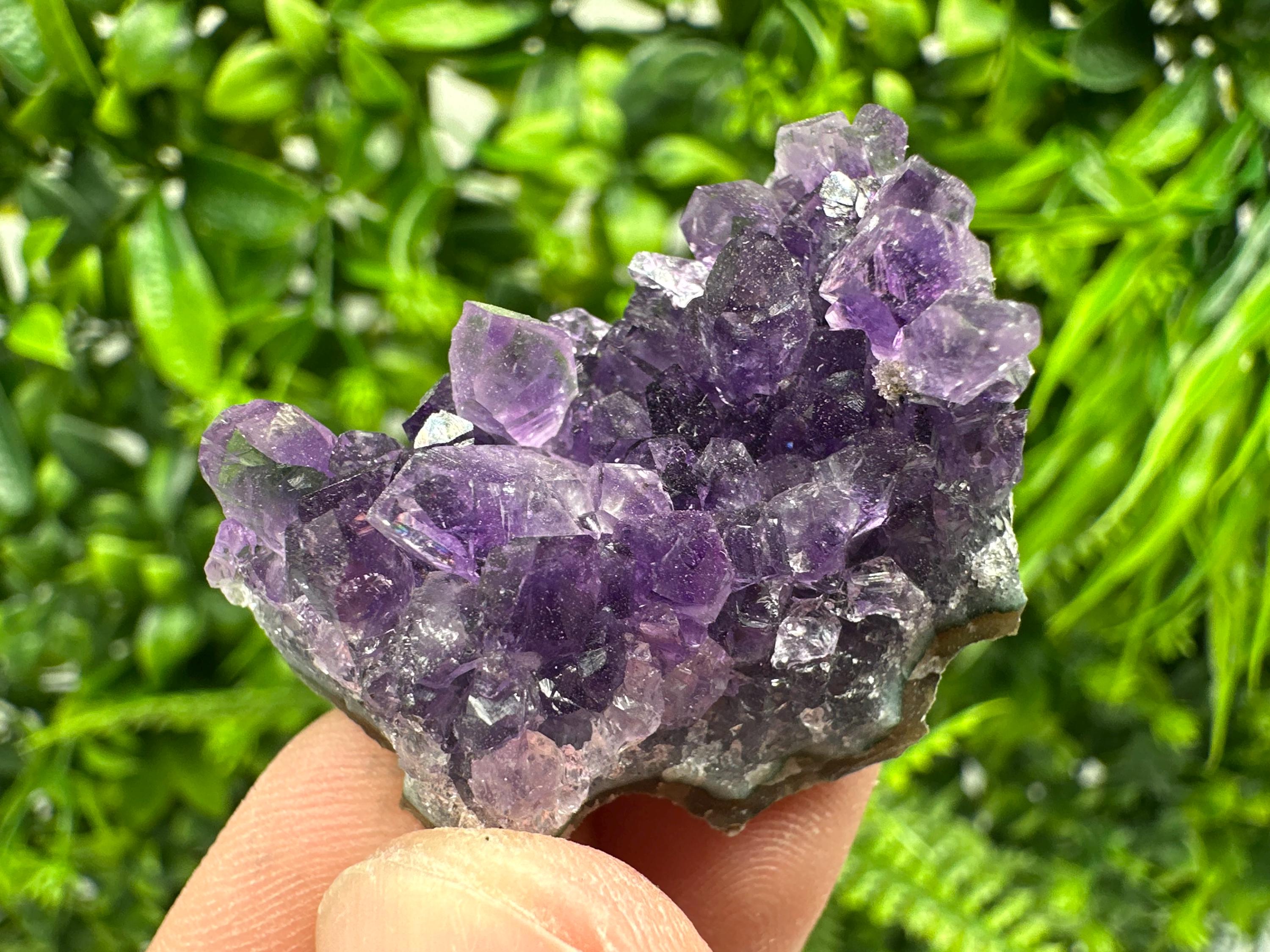 Uruguay Amethyst Crystal: Purple Quartz Cluster, Home Decor