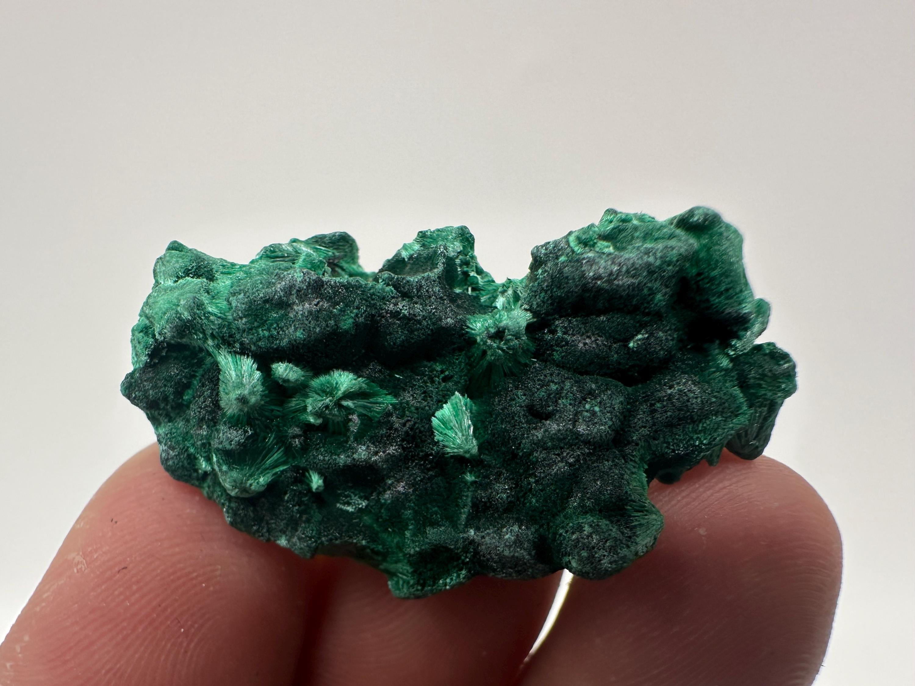 Green Polished Malachite Crystal, Congo Minerals Specimen