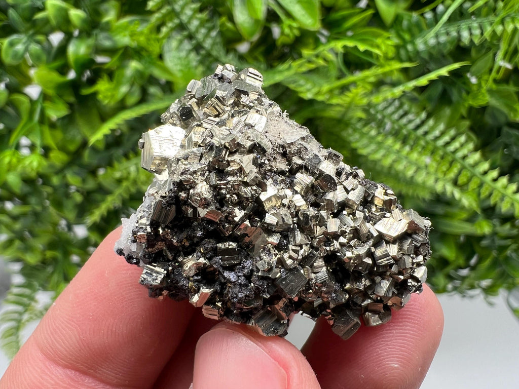 Golden Pyrite Sphalerite Mineral Specimen, Madan Bulgaria