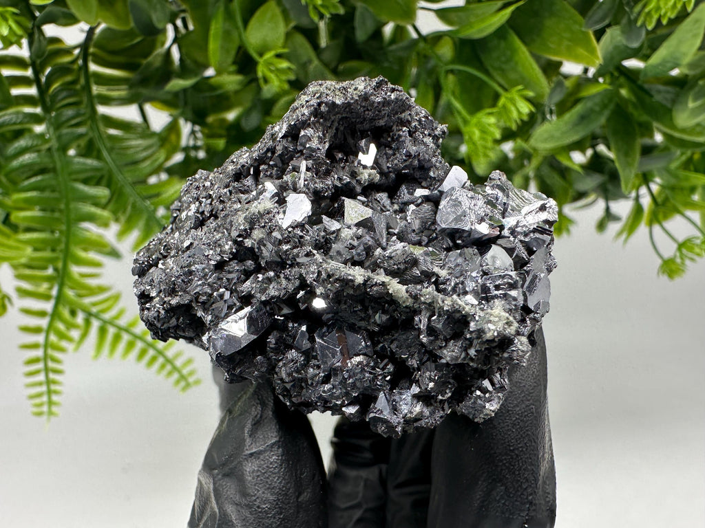 Borieva Mine Galena Sphalerite on Quartz, Bulgaria Crystal Specimen