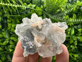 Apophyllite Stilbite on Chalcedony, India Mineral Specimen (6.5/6.5/3.5cm)