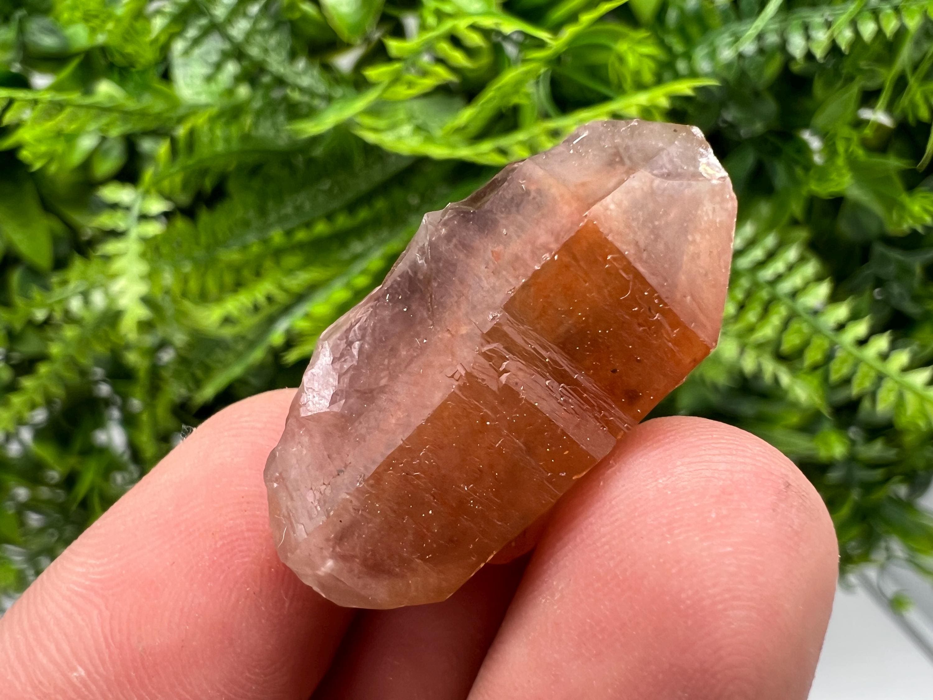 Red Hematite Phantom Quartz, Morocco Mineral Specimen