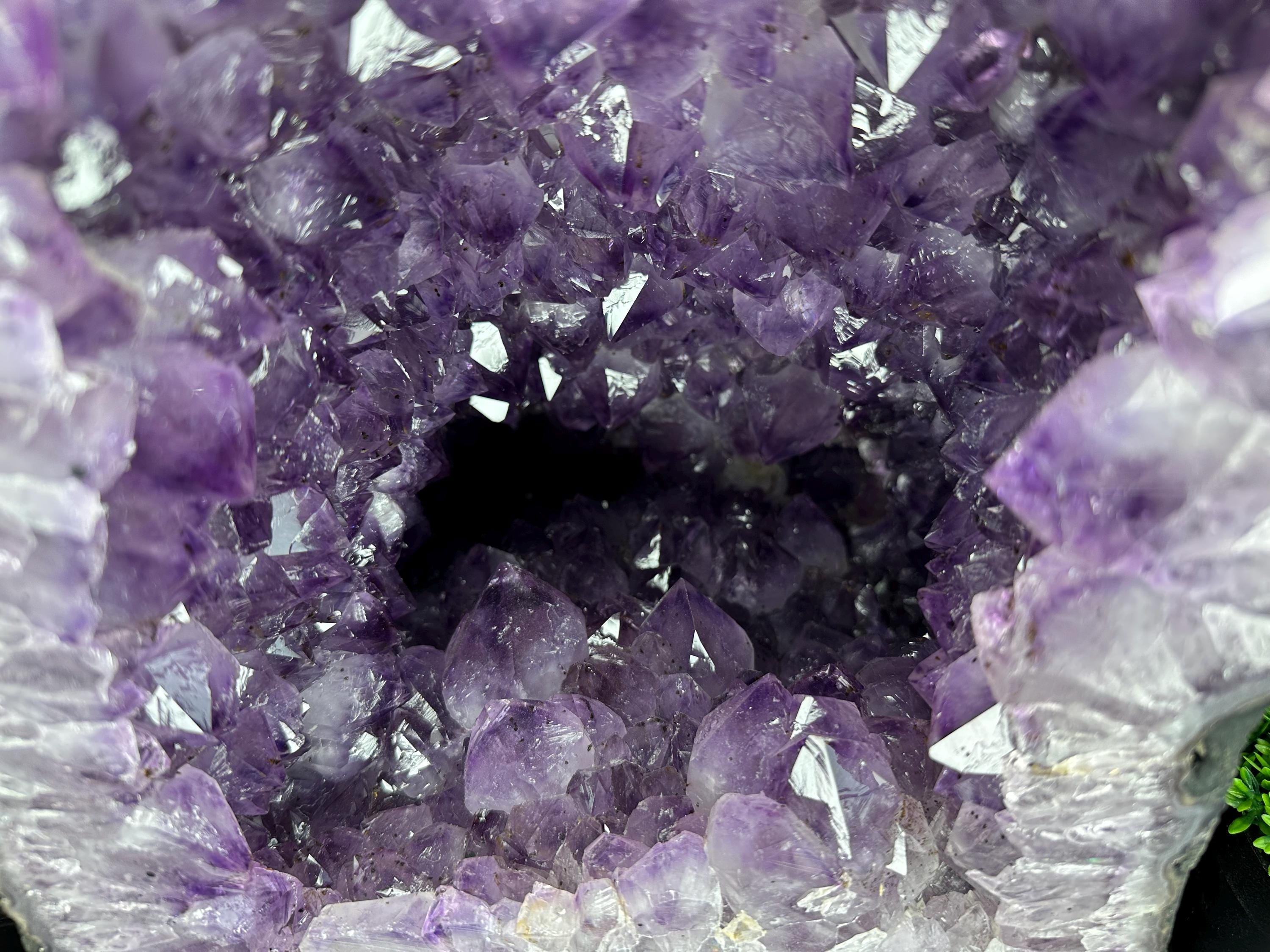 Large Amethyst Geode, Brazil Mineral Specimen, Purple Quartz