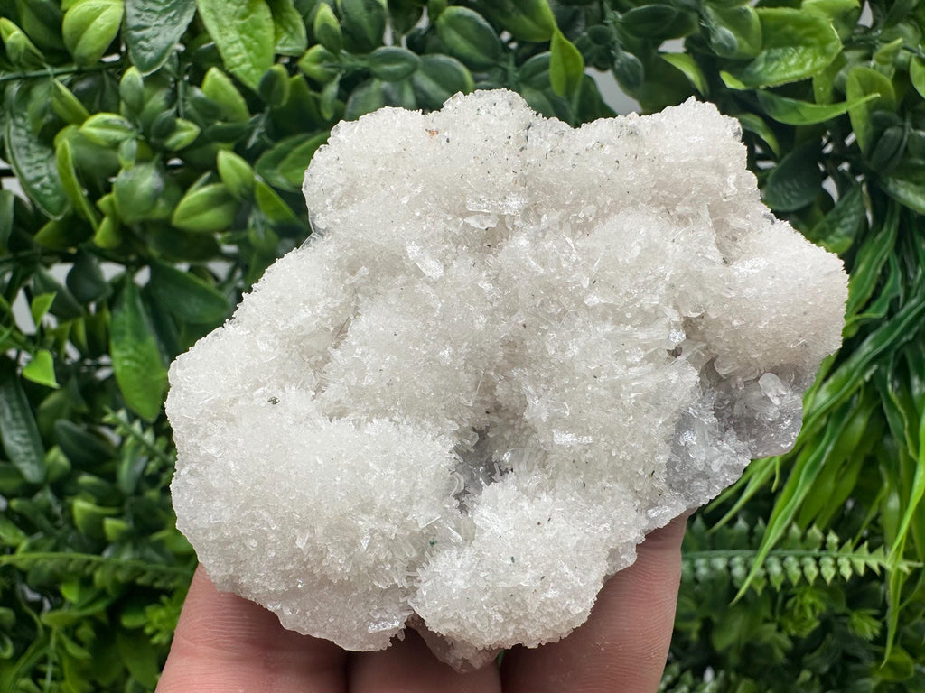 Apophyllite Stilbite on Chalcedony, India Mineral Specimen