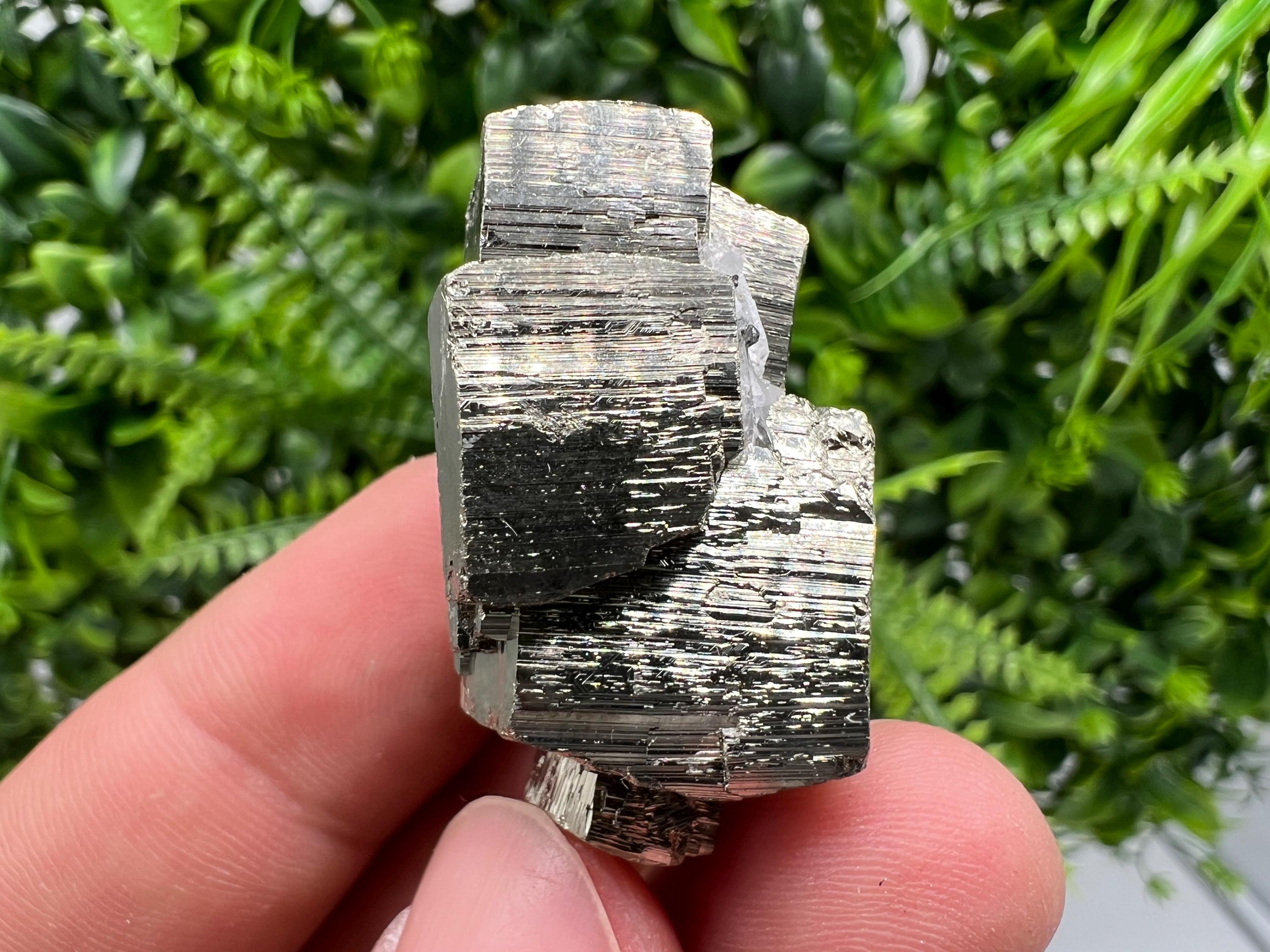Rainbow Pyrite Hematite Cluster: Borieva Mine, Bulgaria