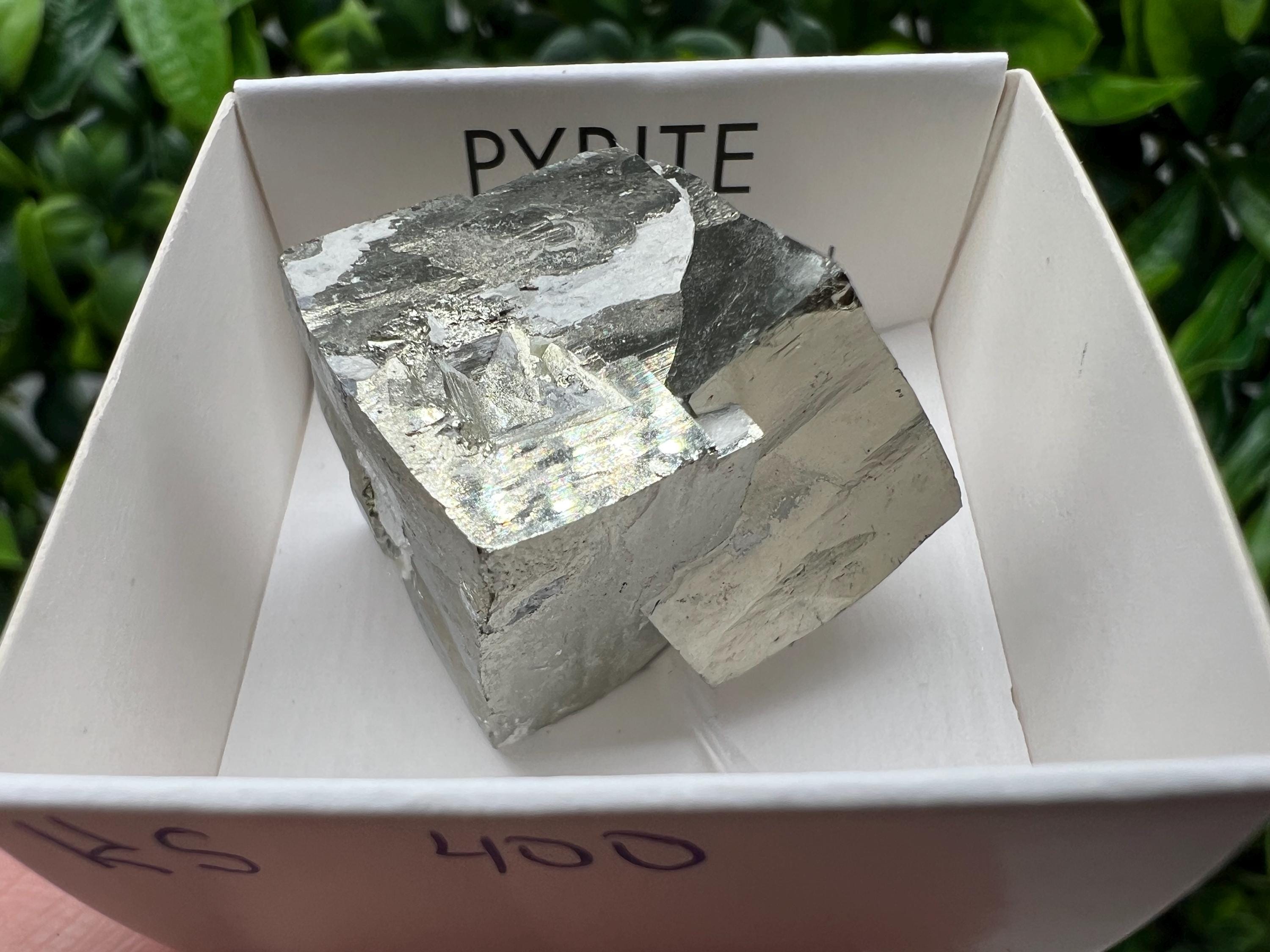 Navajun Pyrite Cube: Interjoined Gold Mineral Specimen, La Rioja Spain