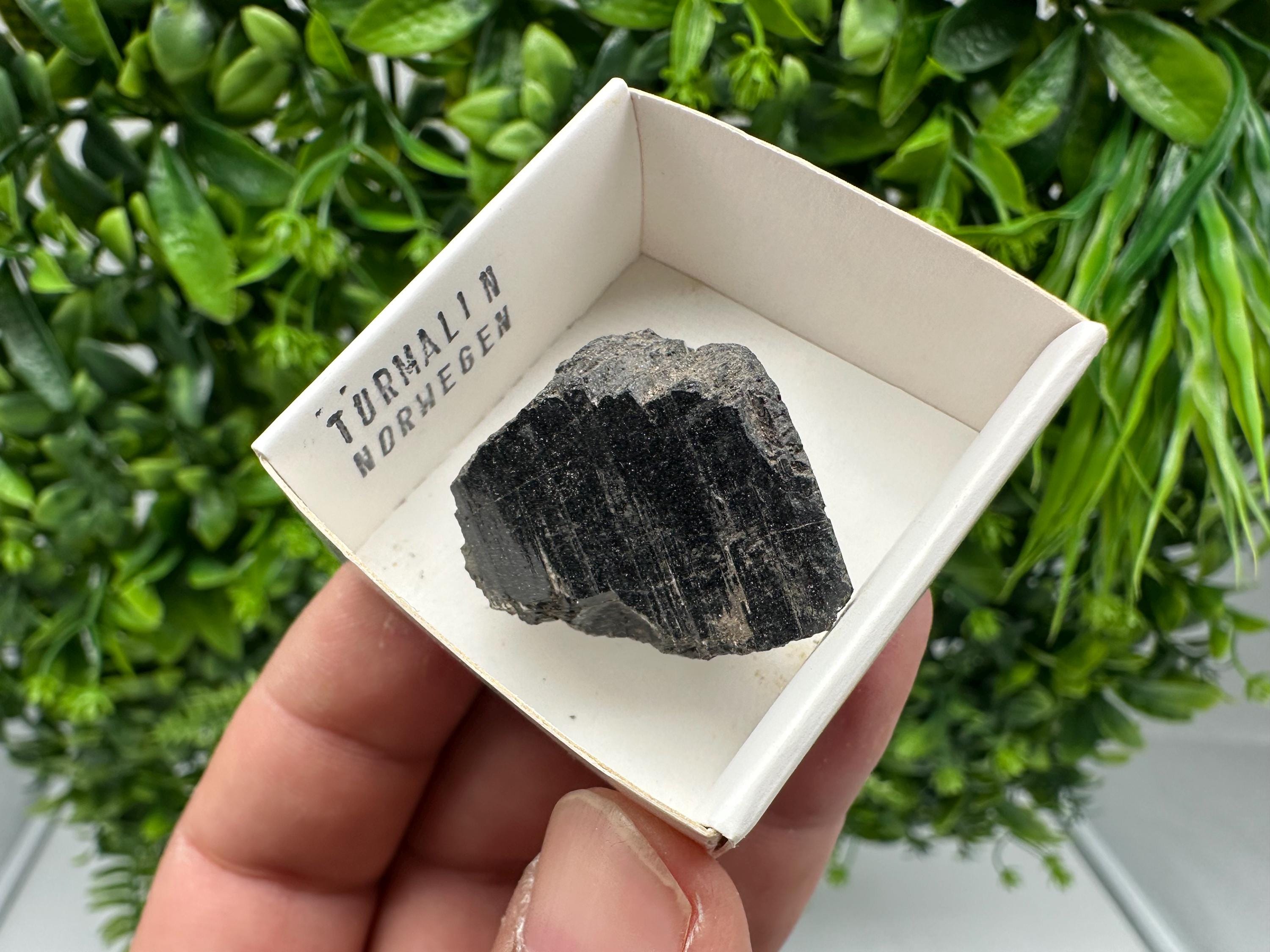 Rare Raw Tourmaline Mineral Specimen: Norway Crystal Collection (3/2.5cm)