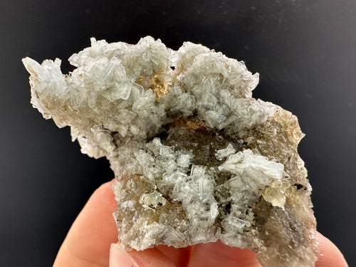 Blue Barite on Yellow Fluorite Mineral Specimen from Spain