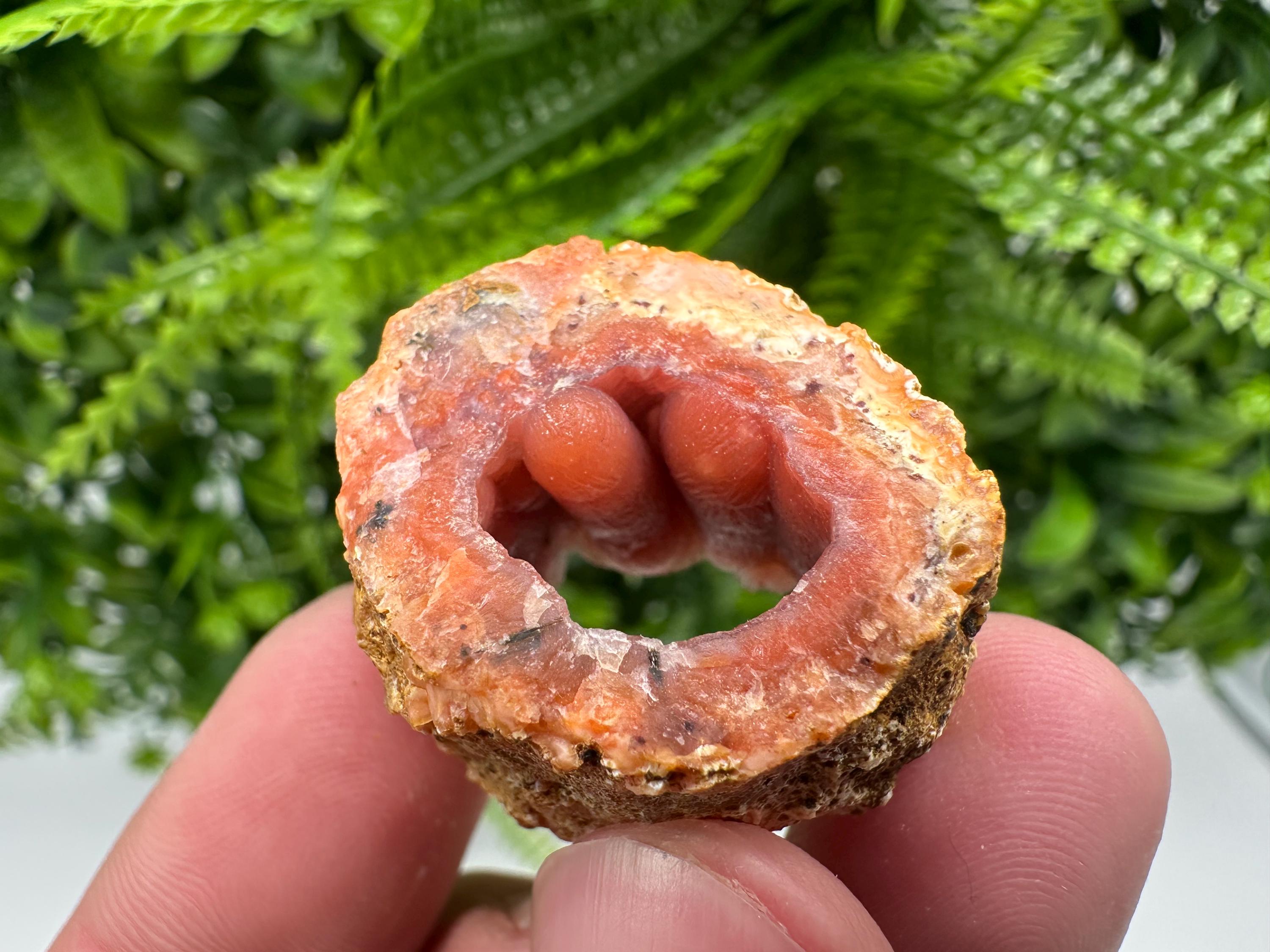 Red Chalcedony Crystal, Moroccan Mineral Specimen, Souvenir Gift