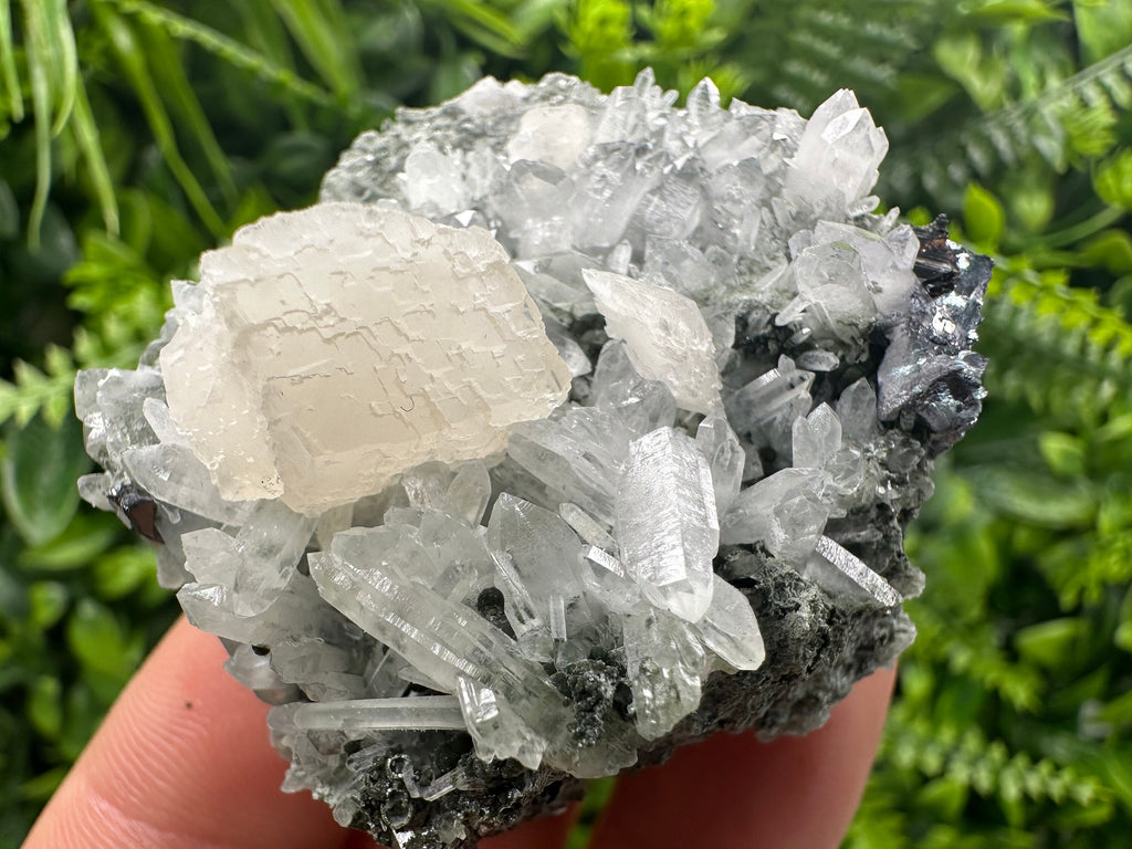 Calcite with Quartz: Natural Mineral Souvenir, Borieva Bulgaria