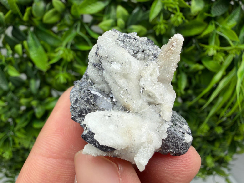 Galena Spinel with Quartz and Calcite, Borieva Mine Mineral Specimen