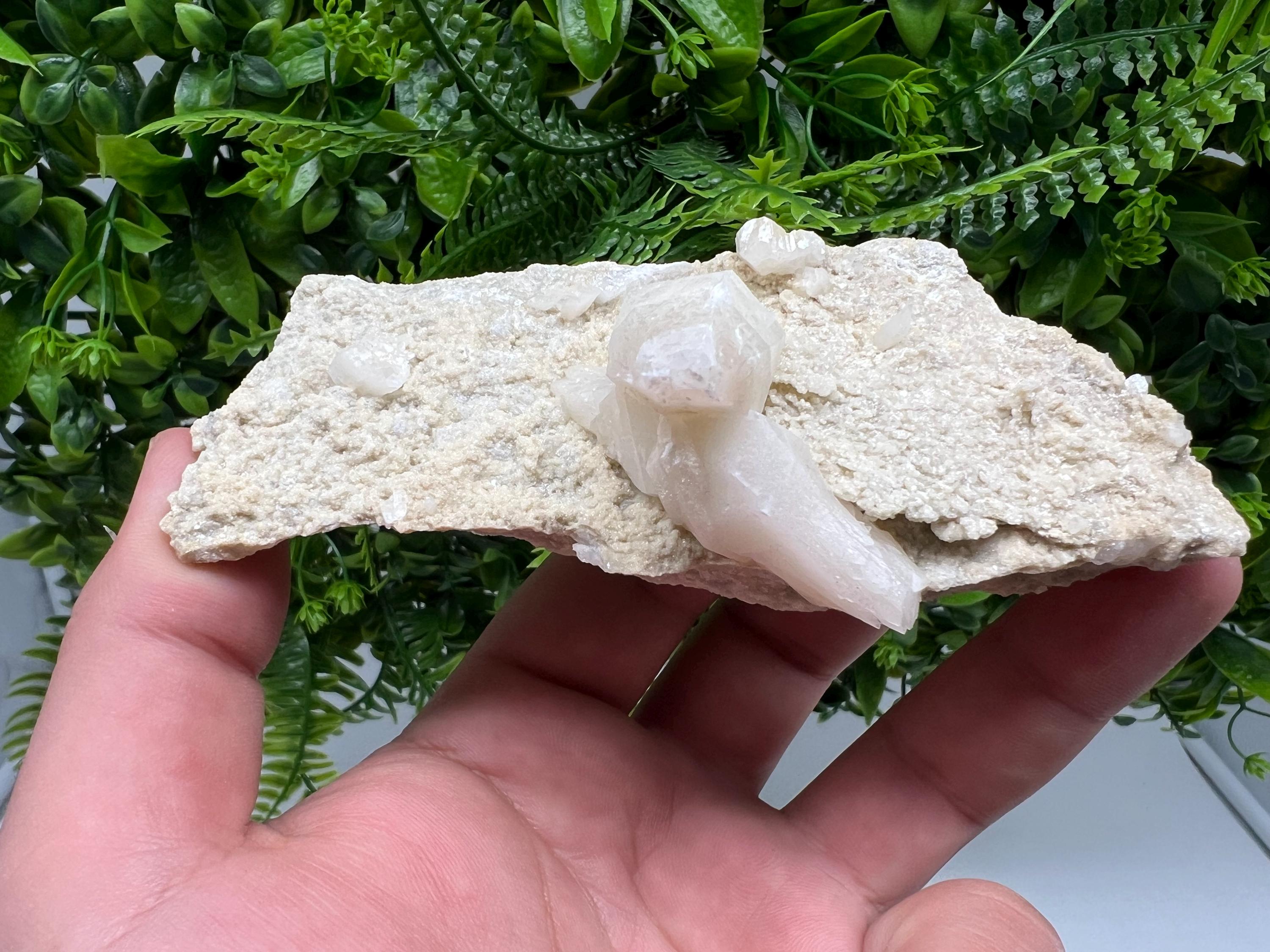 Calcite on Aragonite: Rare Healing Crystal from Bulgaria