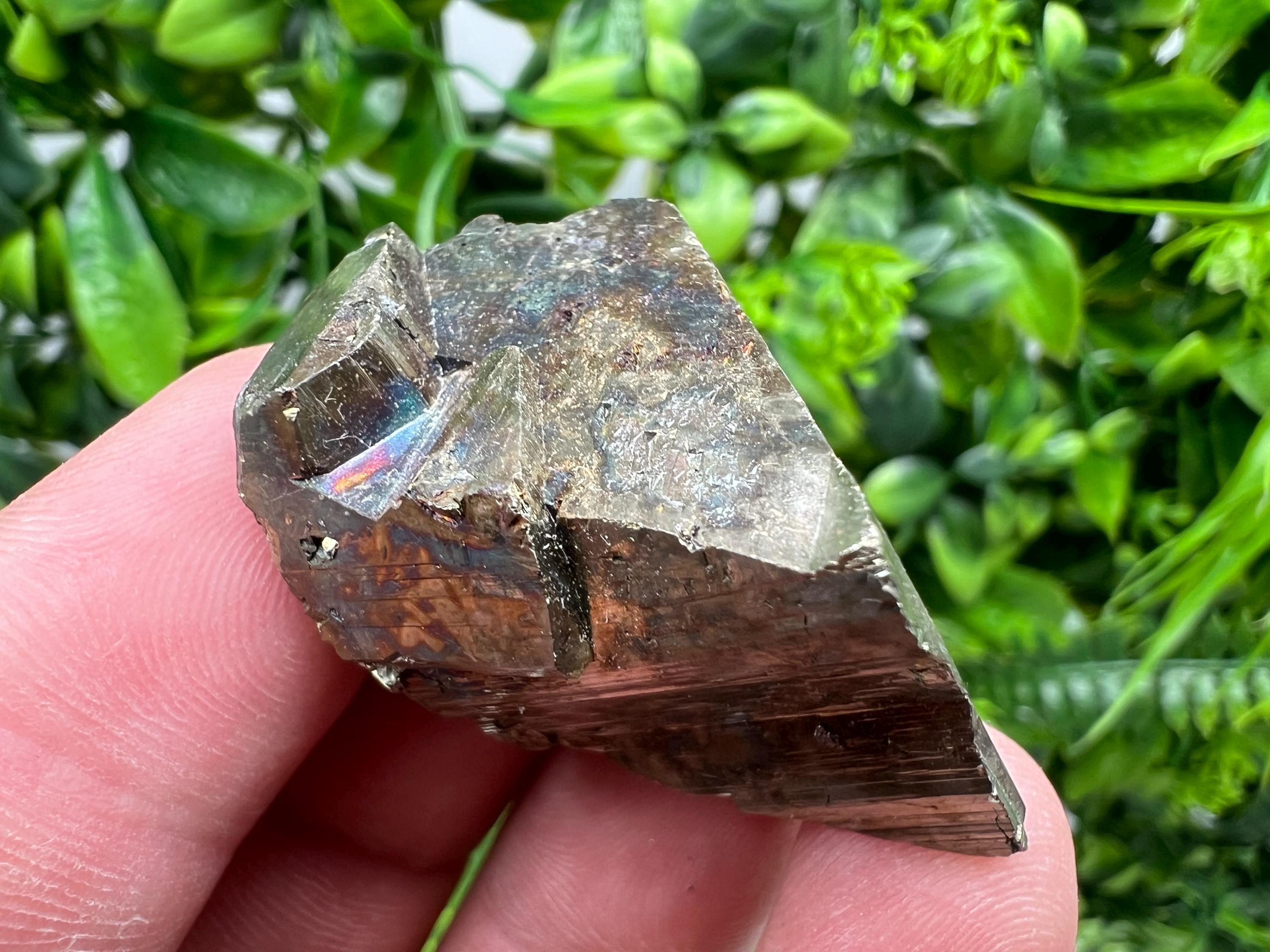 Rare Rainbow Pyrite Cluster: Borieva Mine, Bulgaria
