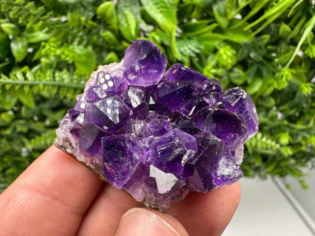 Natural Purple Amethyst Cluster, Uruguay Crystal, Home Decor