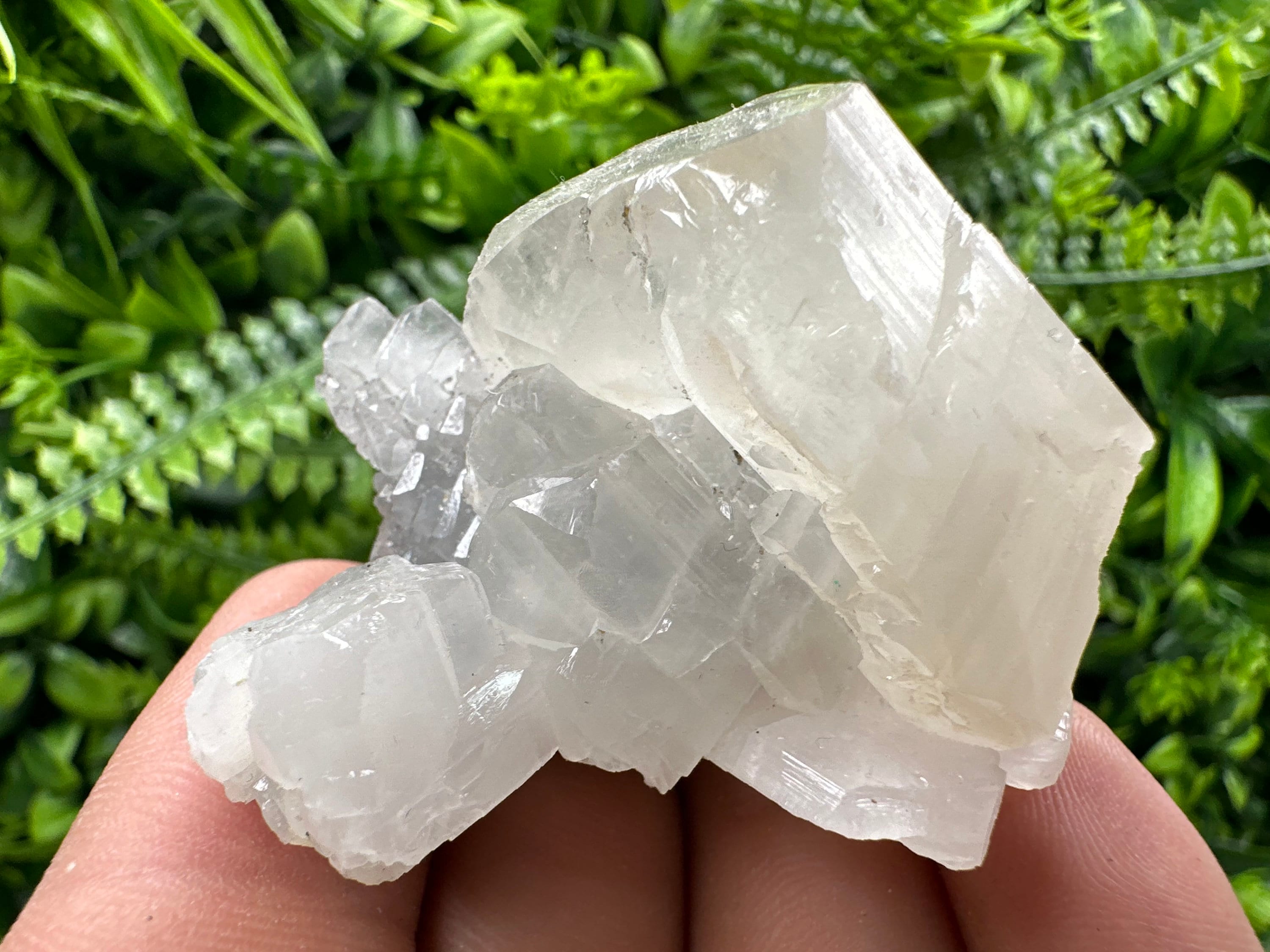 Spanish Calcite Mineral Specimen with Yellow Fluorite