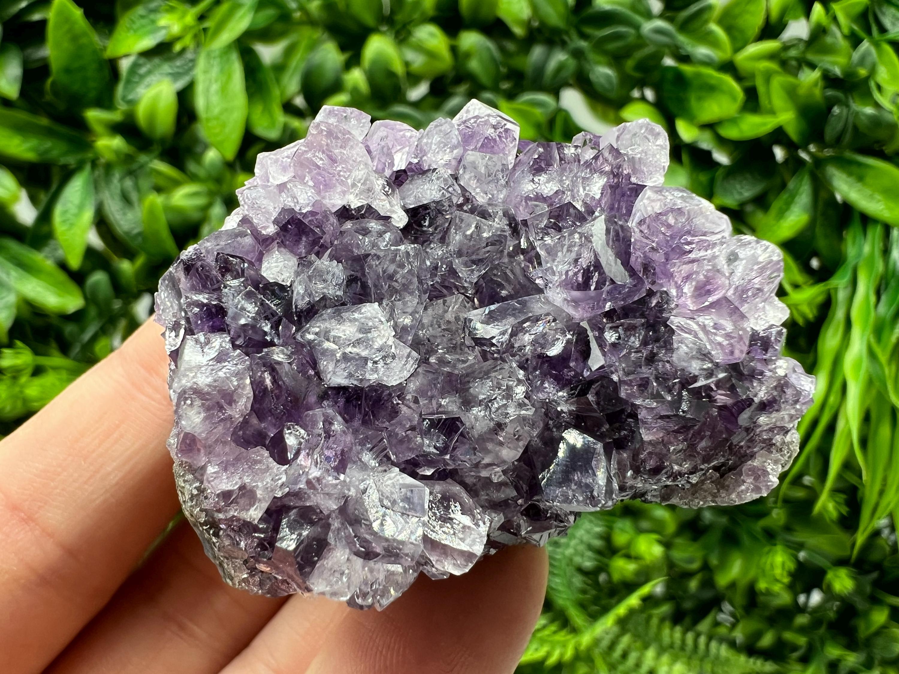 Uruguay Amethyst Crystal: Purple Quartz Phantom - Home Decor