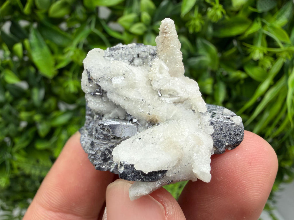 Galena Spinel with Quartz and Calcite, Borieva Mine Mineral Specimen