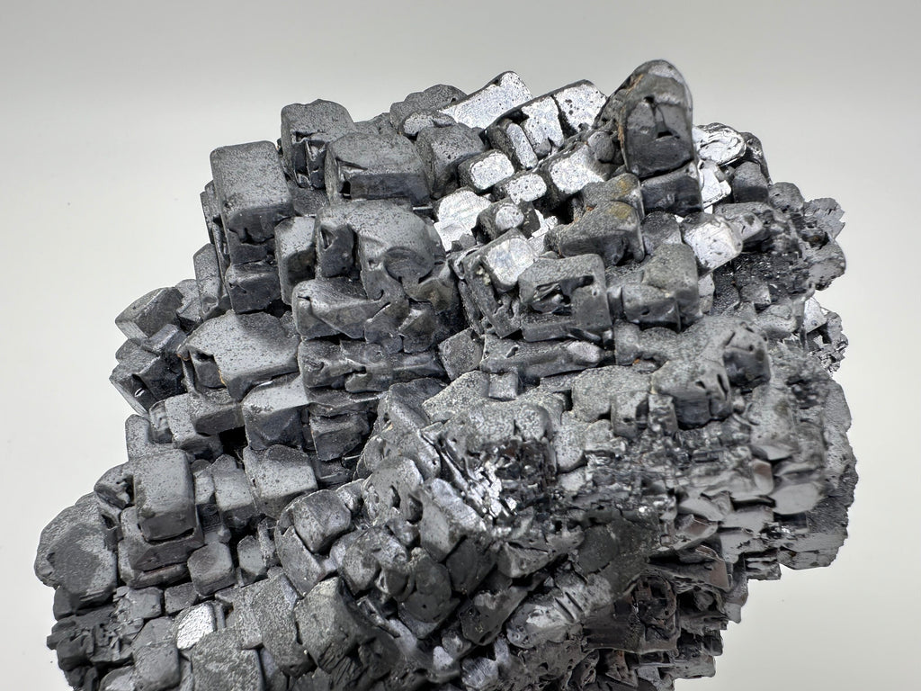 Natural Shiny Galena Cluster with Siderite and Quartz, Bulgaria