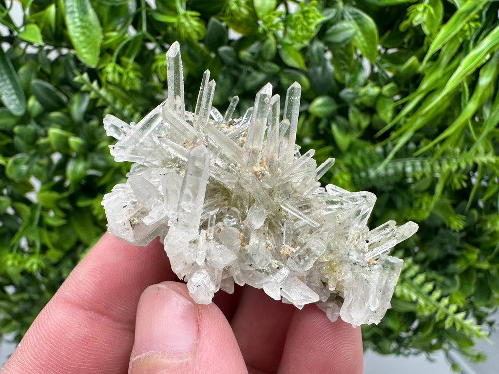 Quartz with Epidote Mineral Specimen, Borieva Mine, Bulgaria