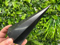 Shungite Pyramid Tower: EMF Protection Stone, Healing Crystal