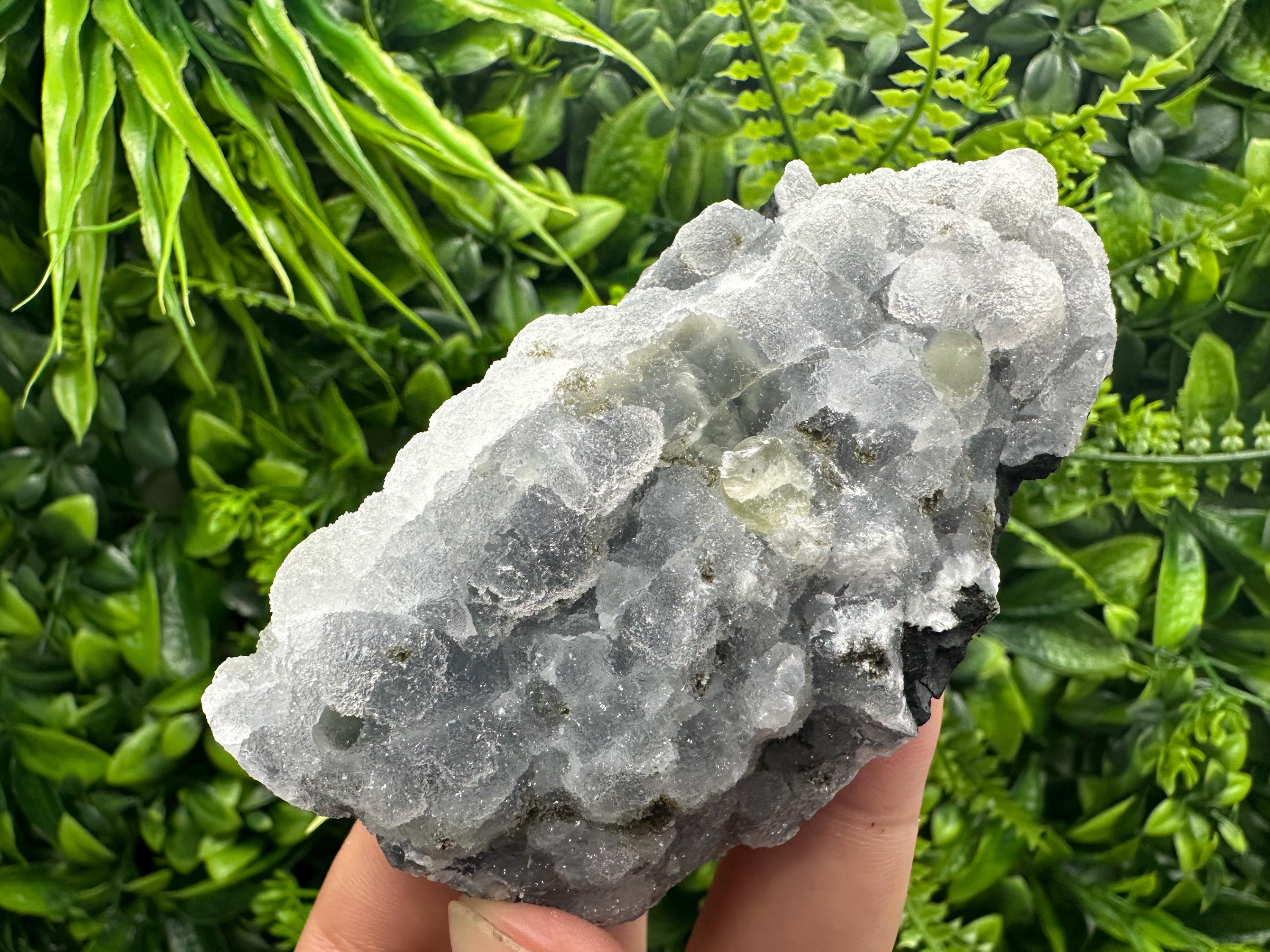 Natural Chalcedony Specimen: India Crystal Mineral, Home Decor