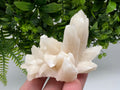 Calcite on Green Quartz: Djurcovo Mine, Bulgaria Healing Crystal