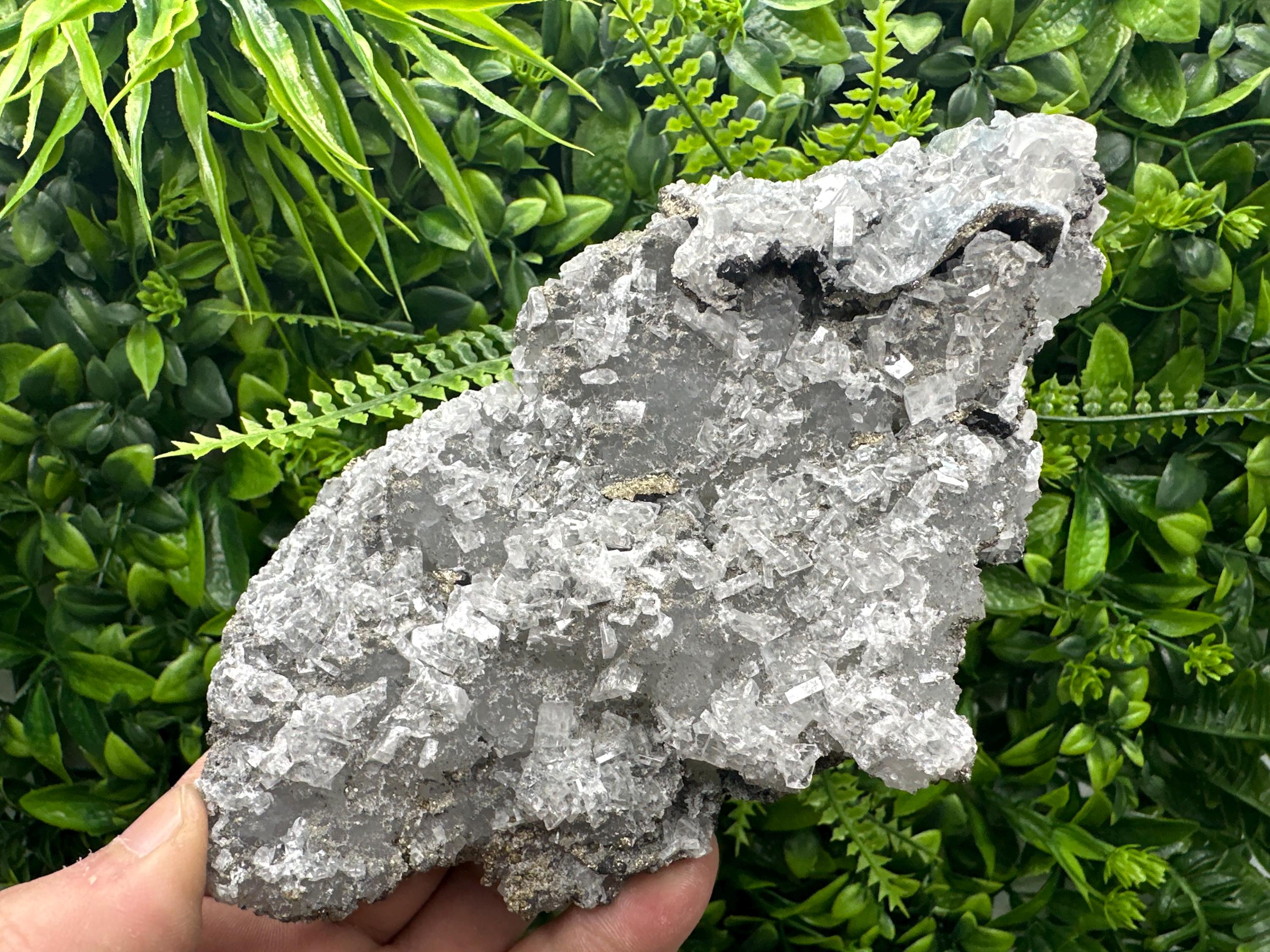 Large Barite Marcasite Cluster on Chalcedony - Androvo Mine, Bulgaria