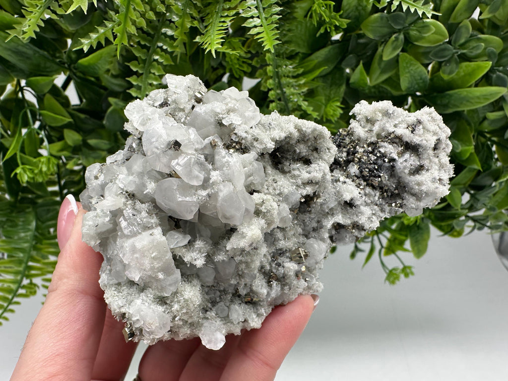Stunning Pyrite on Quartz,Calcite from Borieva mine,Madan,Bulgaria,natural,collectible mineral specimen,home decor stone,collection crystal