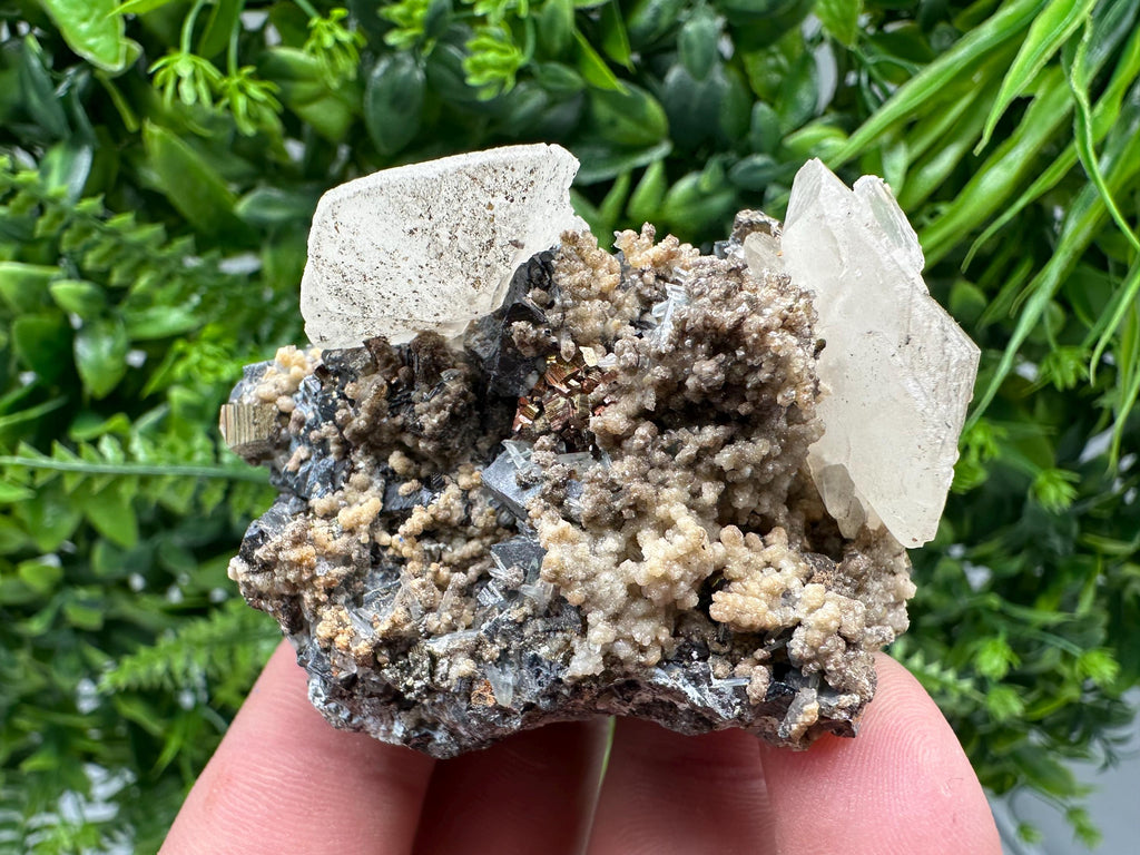 Rare Calcite Cluster on Matrix, 9th September Mine, Bulgaria