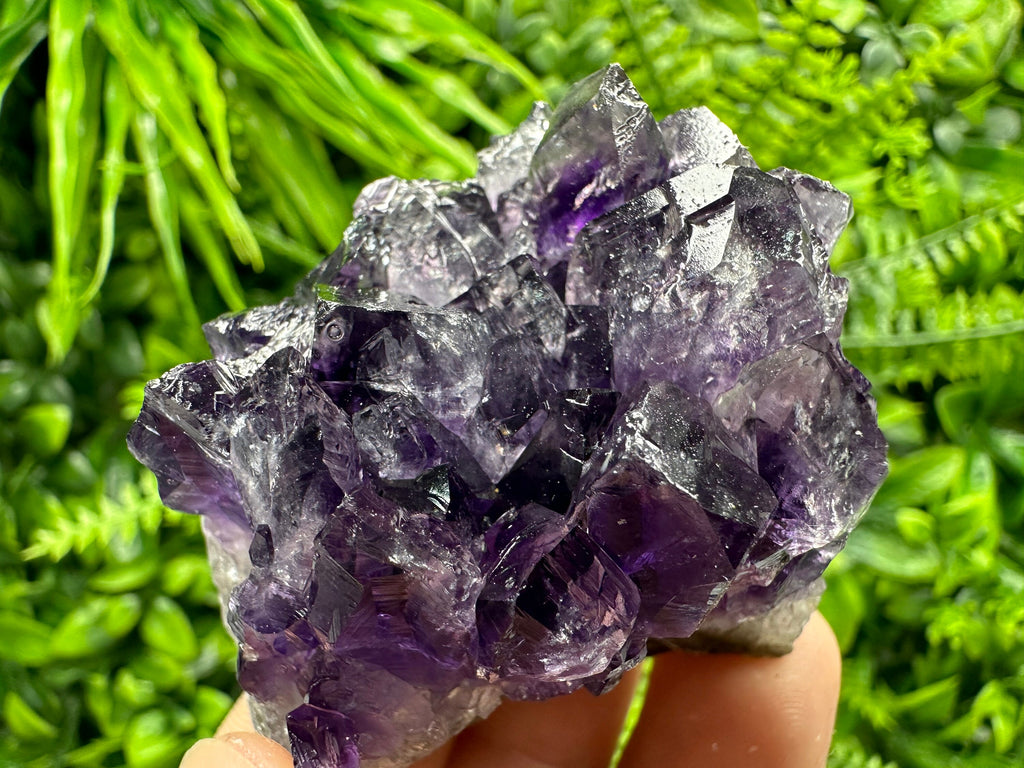 Uruguay Amethyst Cluster: Natural Purple Quartz Crystal, Home Decor