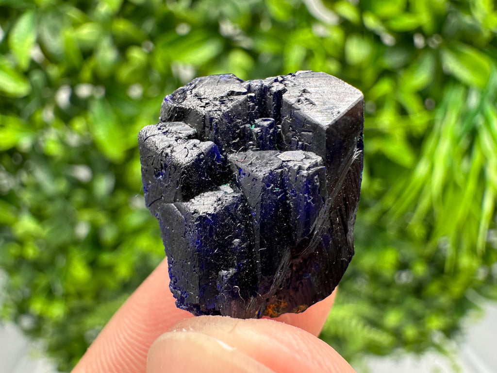 Crystallized Azurite-Kerrouchen,Morocco-Blue Azurite Specimen-High Quality Blue Azurite-Azurite Mineral Specimen, gemmy,lustrous of Azurite