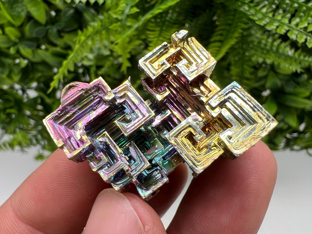 Rainbow Bismuth Crystal: Rare Gemstone Collection