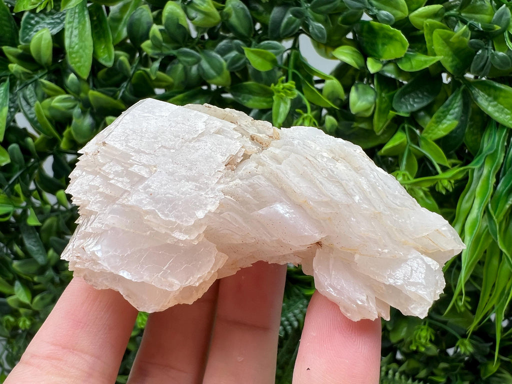 Quartz Crystal with Calcite and Chlorite: Borieva Mine, Bulgaria