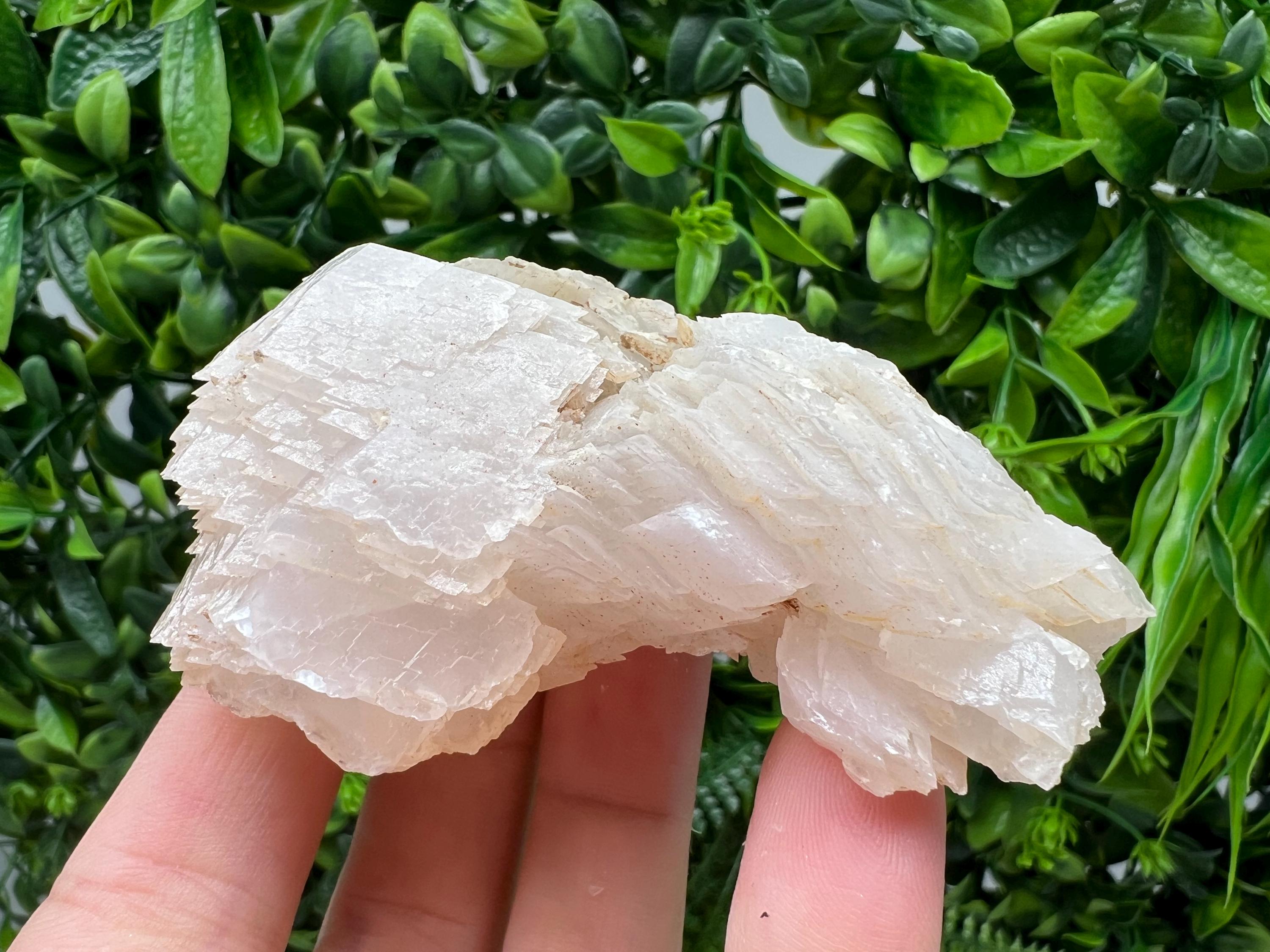 Quartz Crystal with Calcite and Chlorite: Borieva Mine, Bulgaria
