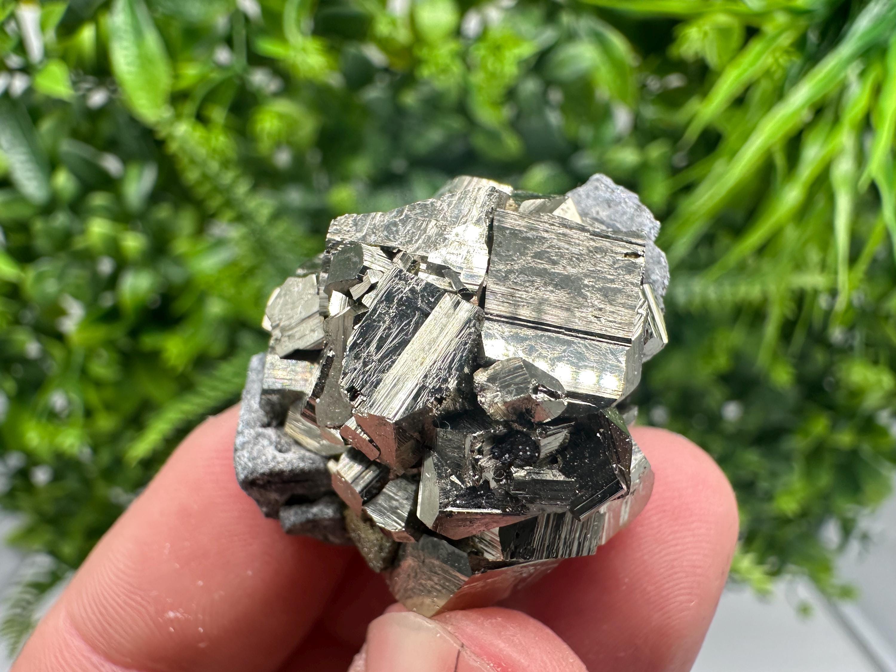 Pyrite on Sphalerite, Bulgaria Mineral Specimen, Home Decor Stone