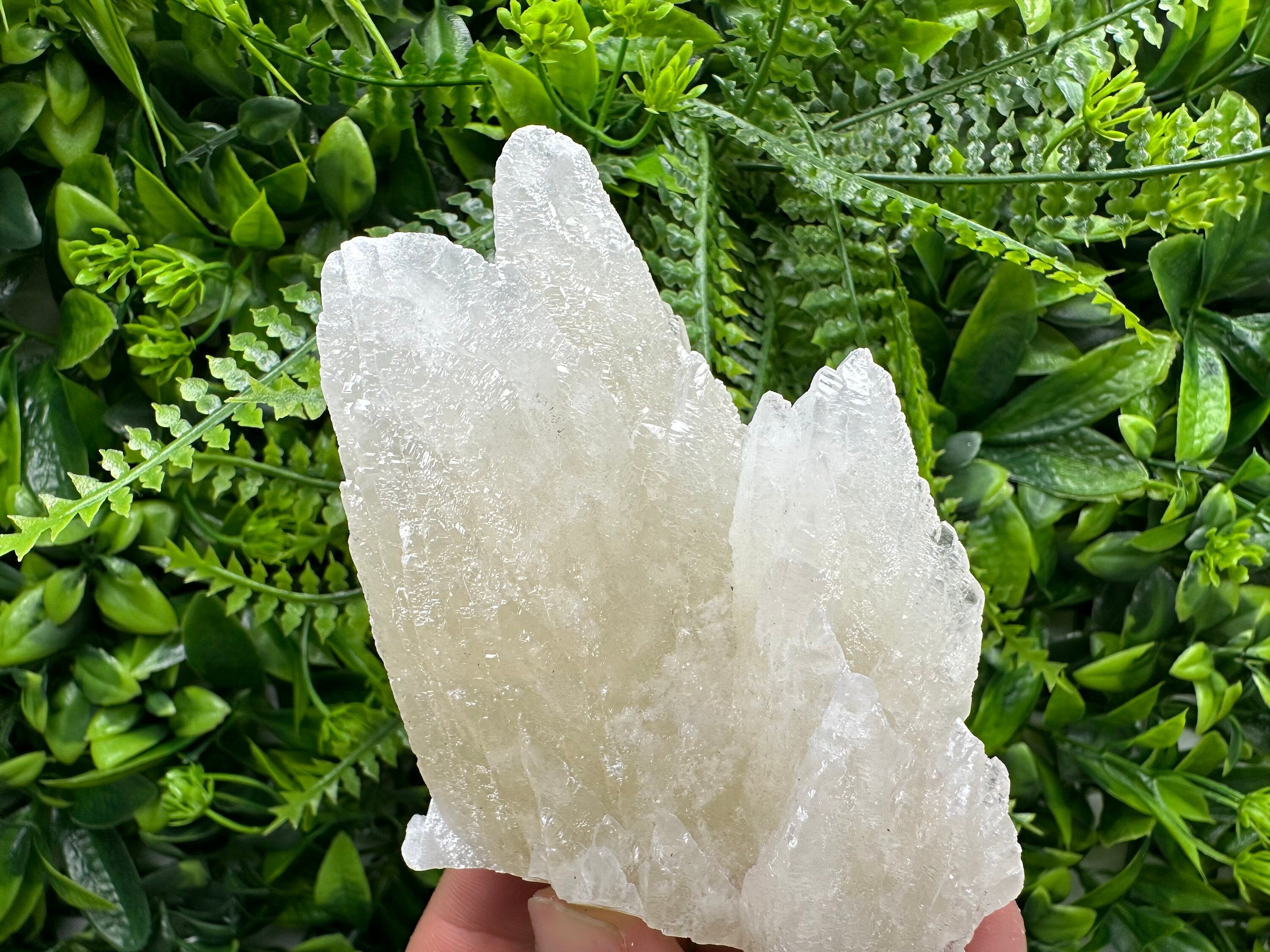Rare UV Calcite Cluster: Djurcovo Mine, Bulgaria - Home Decor