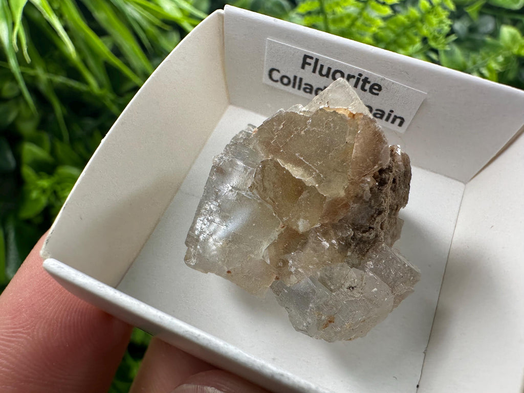 Green Fluorite Cube: Raw Meditation Stone, Vintage Crystal