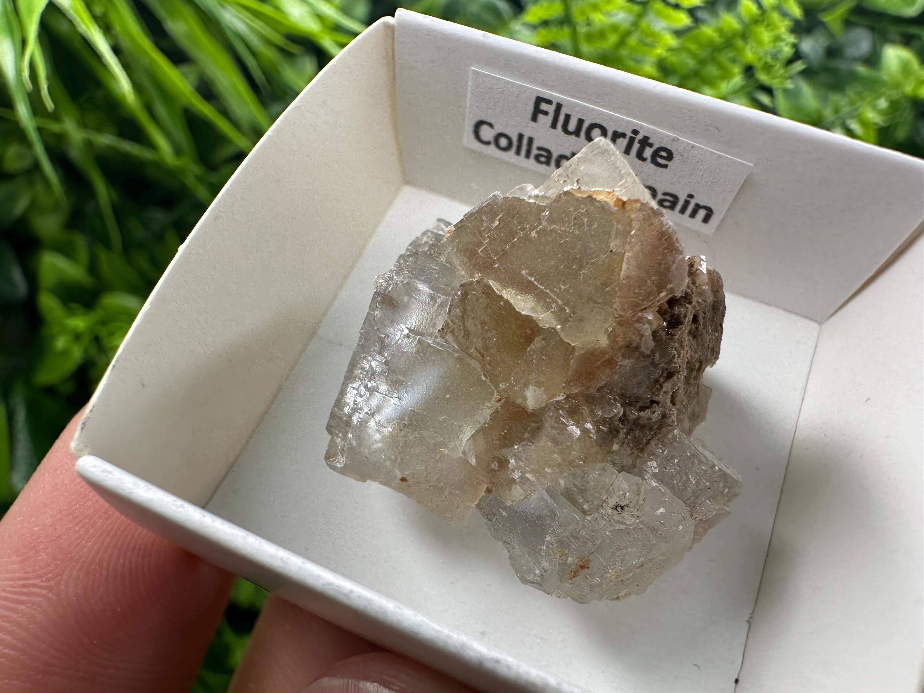Green Fluorite Cube: Raw Meditation Stone, Vintage Crystal