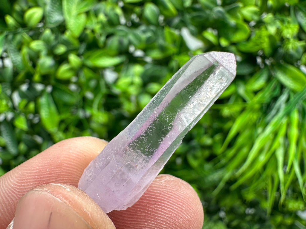 Amethyst Phantom Quartz Crystal: Chalcedony Chlorite Inclusions